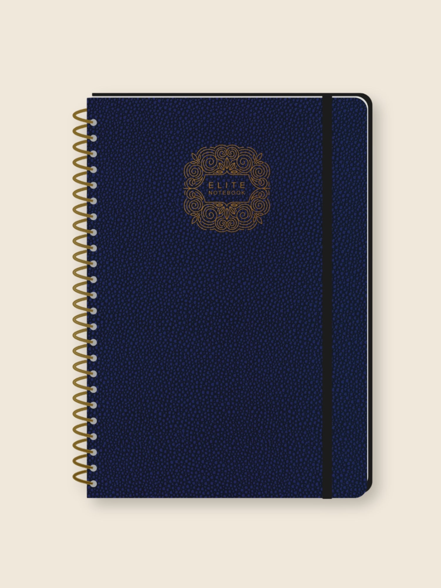 Premium Executive Notebook Diary | Leatherette Cover | Golden Wire O | 160 Ruled Pages | A5 & B5 Sizes | Pack of 1 (Select one Size)