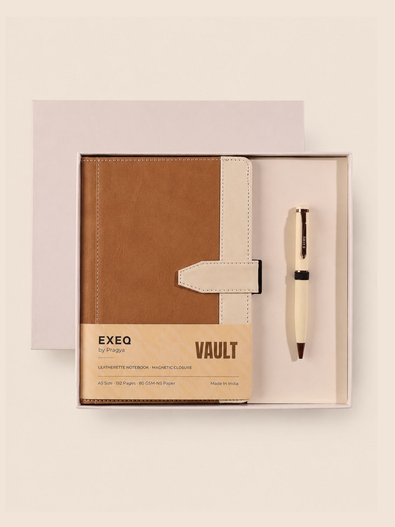 Ivory Vault Notebook & Pen Combo Kit