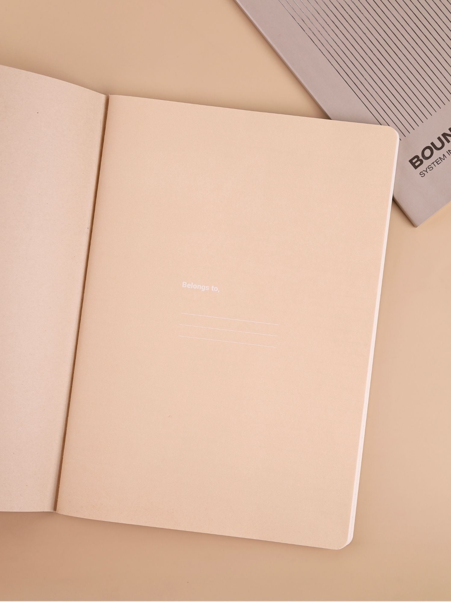 Bound Series Notebook | A4 | Soft Cover | 120 Pages | 80 GSM Natural Shade Paper | Beige