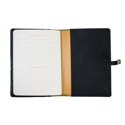 Pragya A5 Leather Journal Travel Organizer Magnetic Closure - with Multiple Pockets
