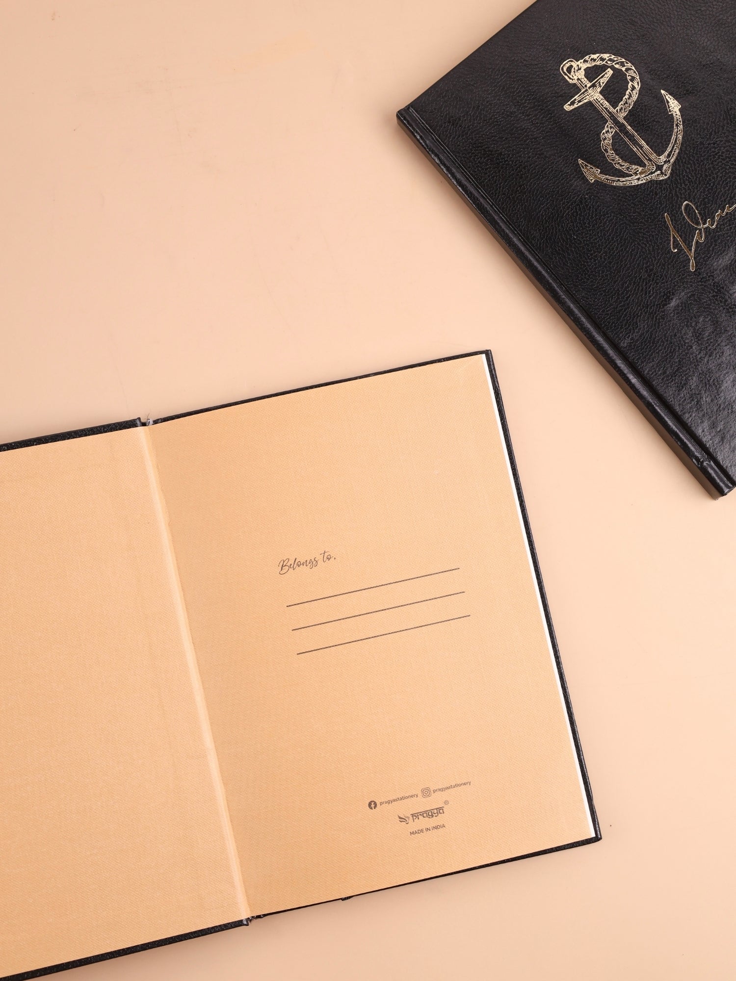 PVC Cased Notebook Journal | A5 | 192 Pages | Ruled & Plain | 90 GSM Paper | Hard Cover