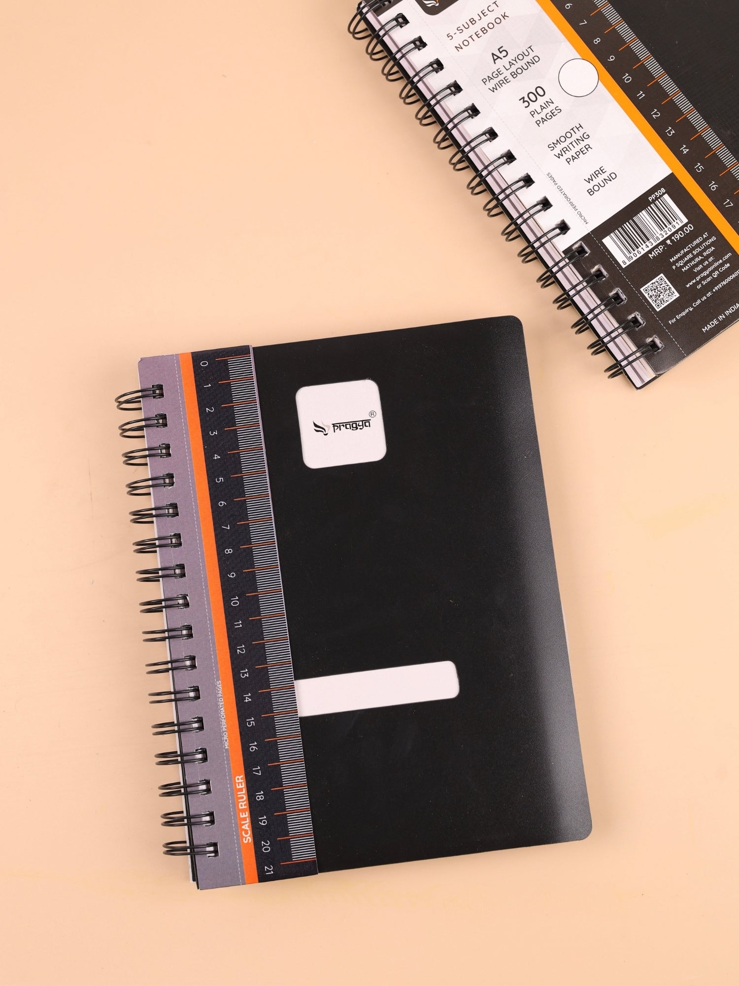 Multi-Subject Wire O Notebook | A5 & B5 | Textured Cover