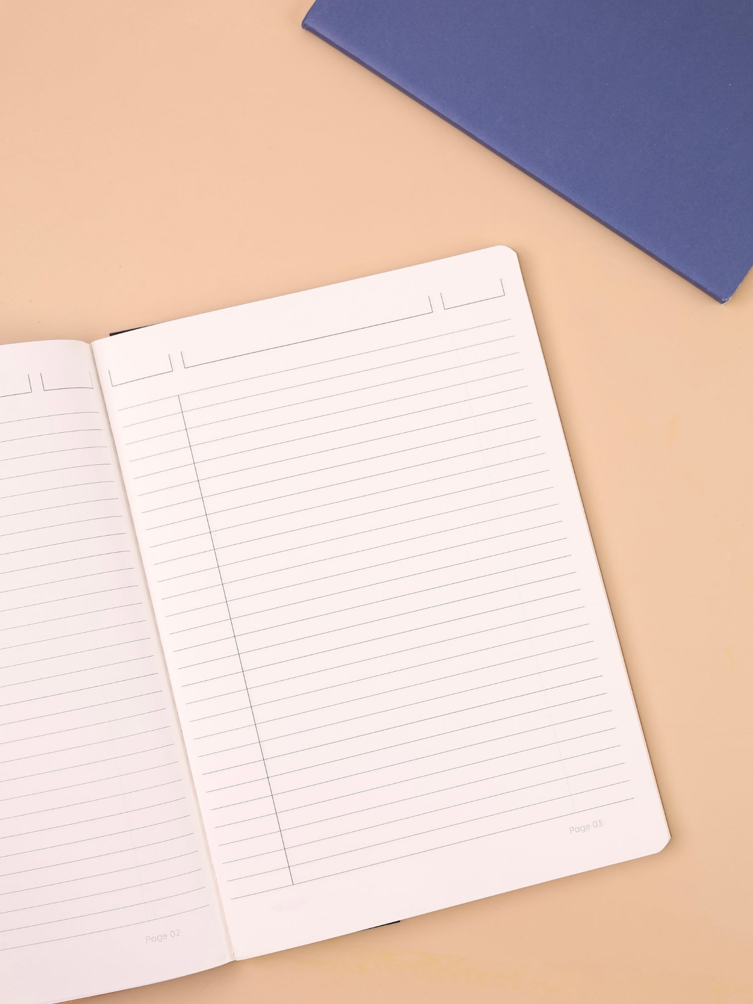 Textured Notebook | Thread Sewn | 120 Numbered Ruled Pages