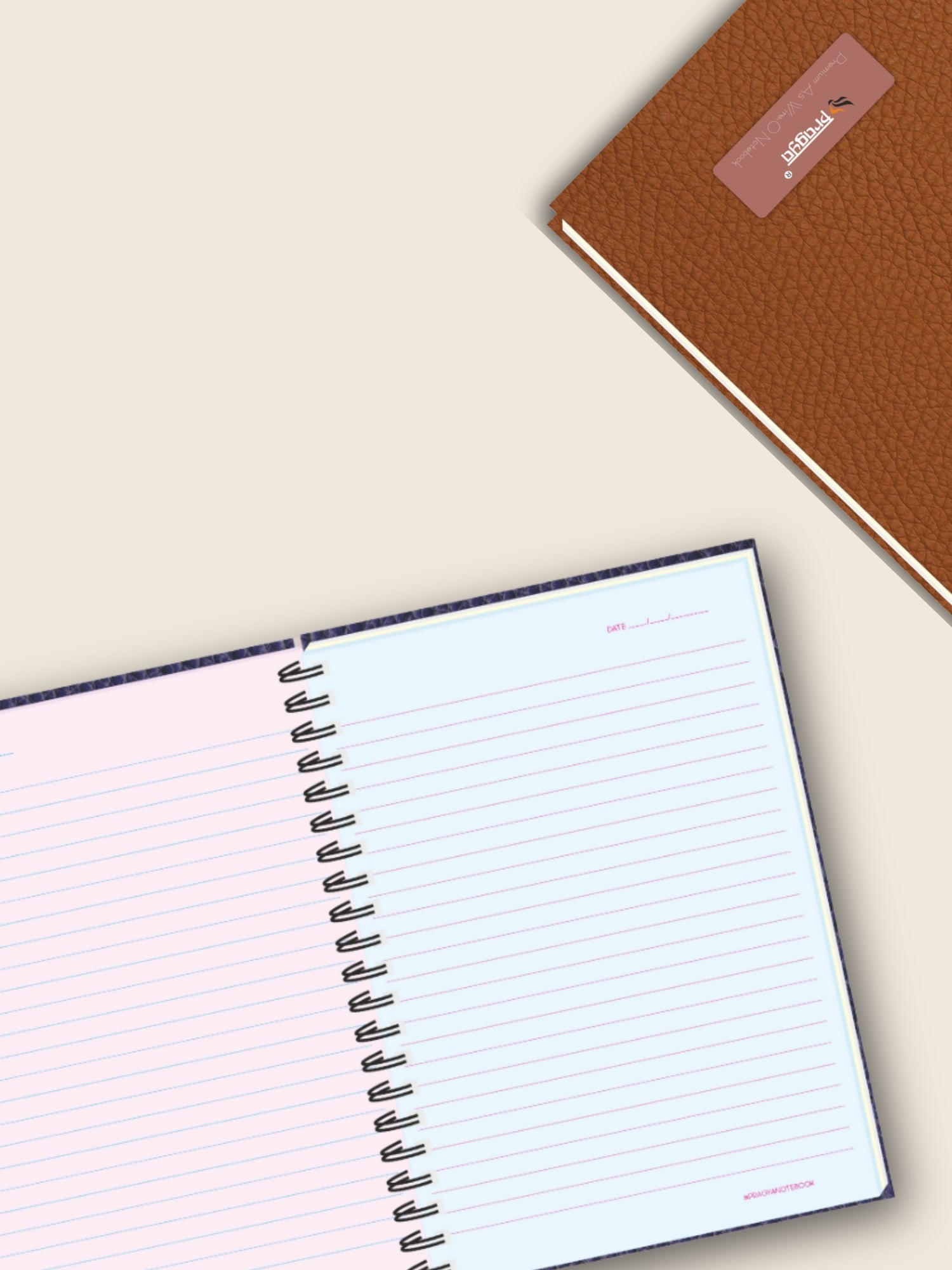 Personal Wire-Bound Notebook | A5 | Single Ruled | Hard Cover | 200 Pages