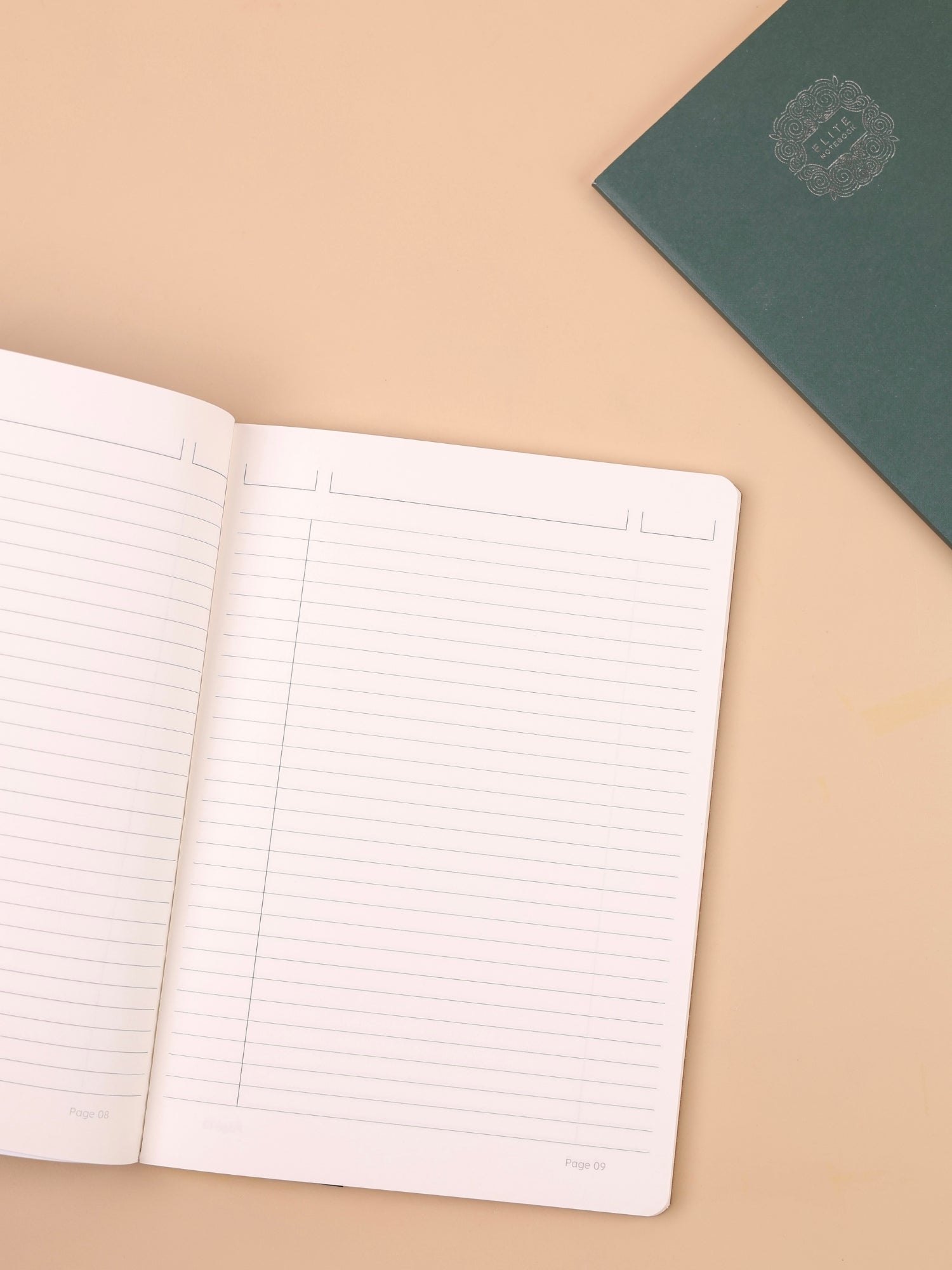 Textured Notebook – 120 Numbered Ruled Pages | Thread Sewn