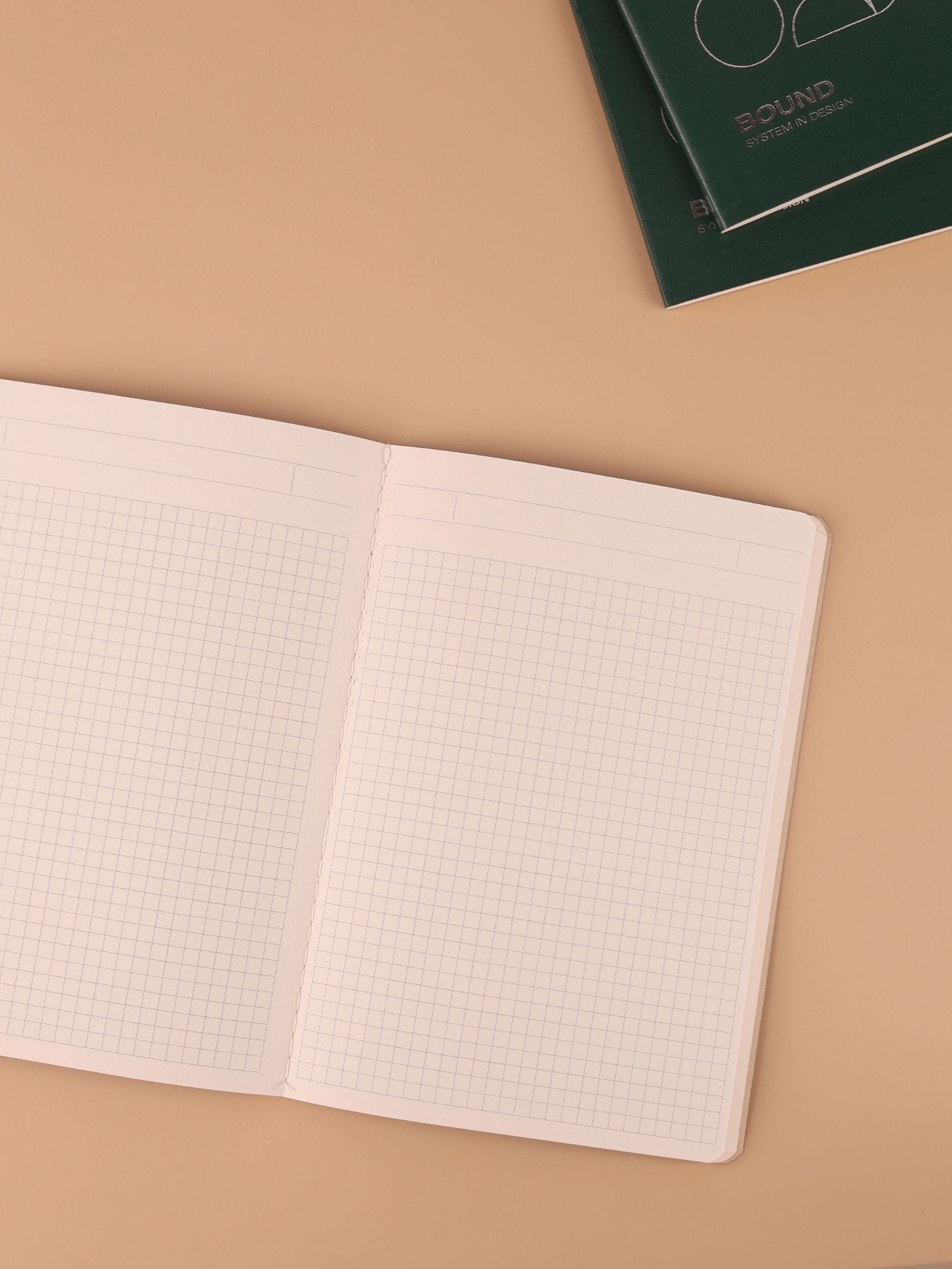 Green Poppy Notebook | A5 | Square Grid | 120 Pages | 80 GSM Paper