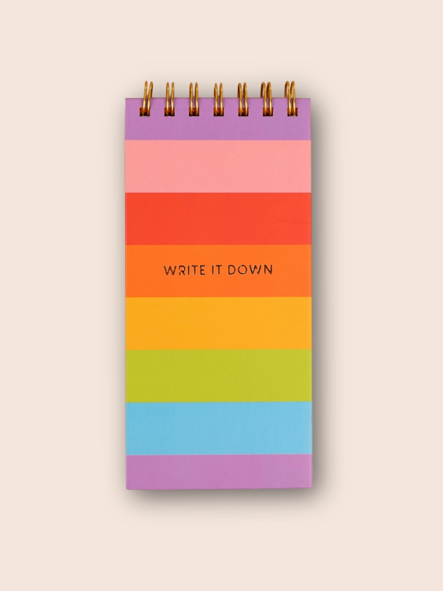 Rainbow Spiral Notepad – Aesthetic Mini Thinkpad | Ruled | Top Wire Binding | 192 Pages