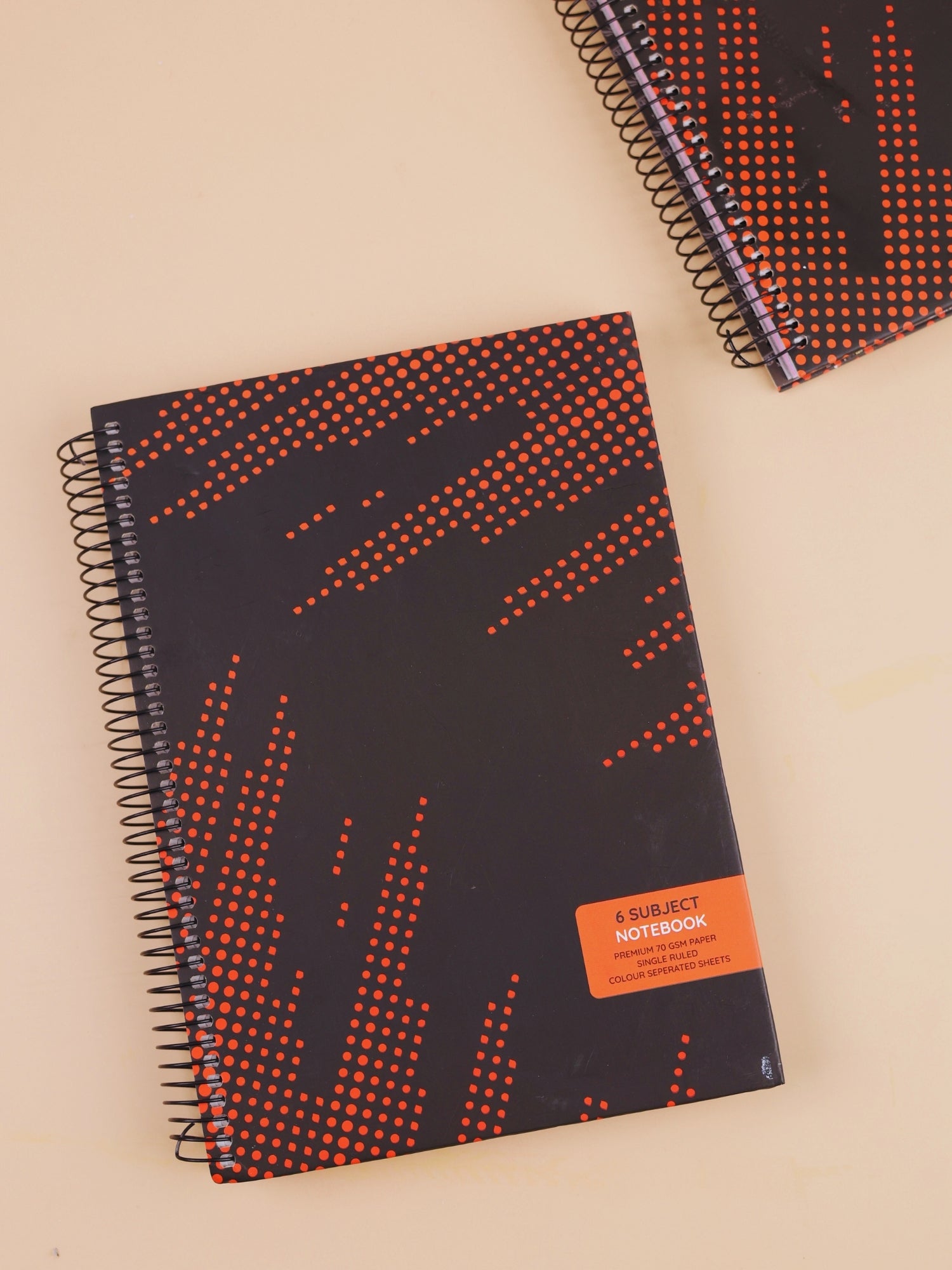 Spiral Notebook for 6 Subjects | Hard Cover | Single Ruled | 300 Pages