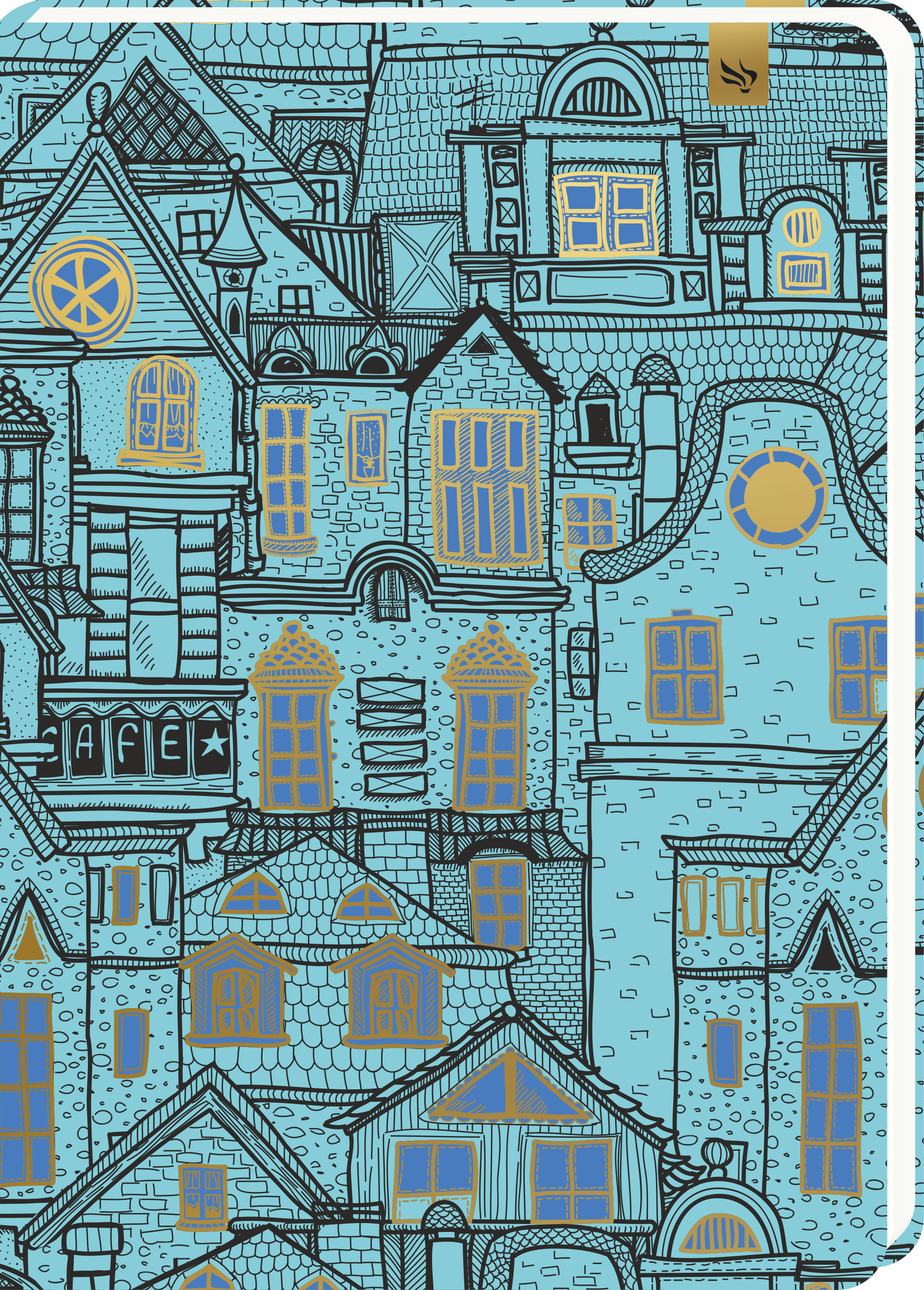 Pragya Elite Hard Bound Journal Notebook | Urban Print | B5 Size (17 x 23.8 CM) – 192 Pages, Single Ruled | Premium Hard Case Cover for Notes, Journaling, Office & School Use