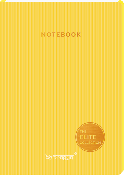 Pragya A4 Notebook(160 Pages, Ruled/Plain) Elite Collection Thread Sewn Colour Coded | Pack of 3