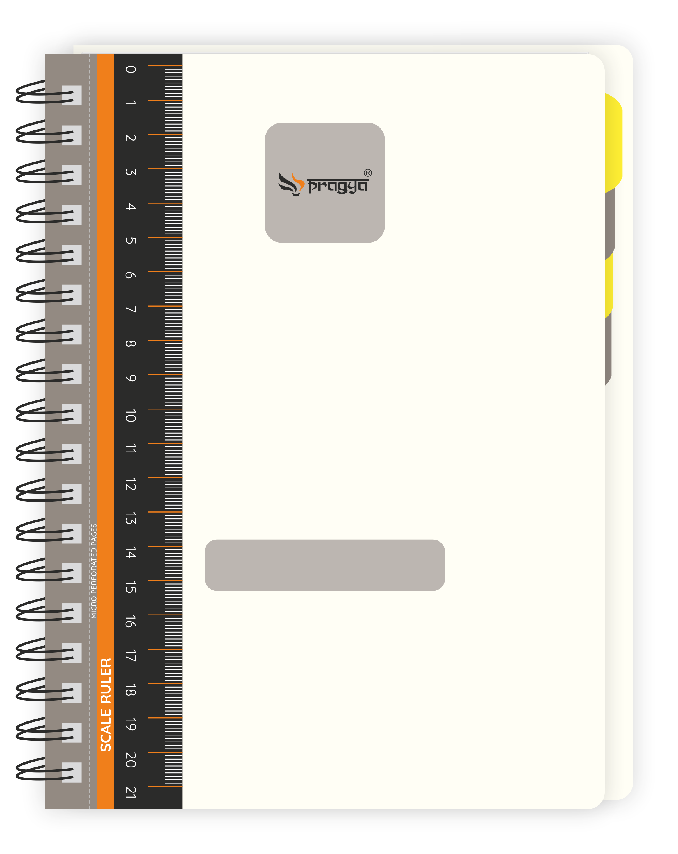 Pragya Elite Collection Wire-O | 5-Subject Notebook A5 (14.5 x 21 CM) | 300 Pages | Textured PP Cover | Premium Quality for Office Notes & Professional Use