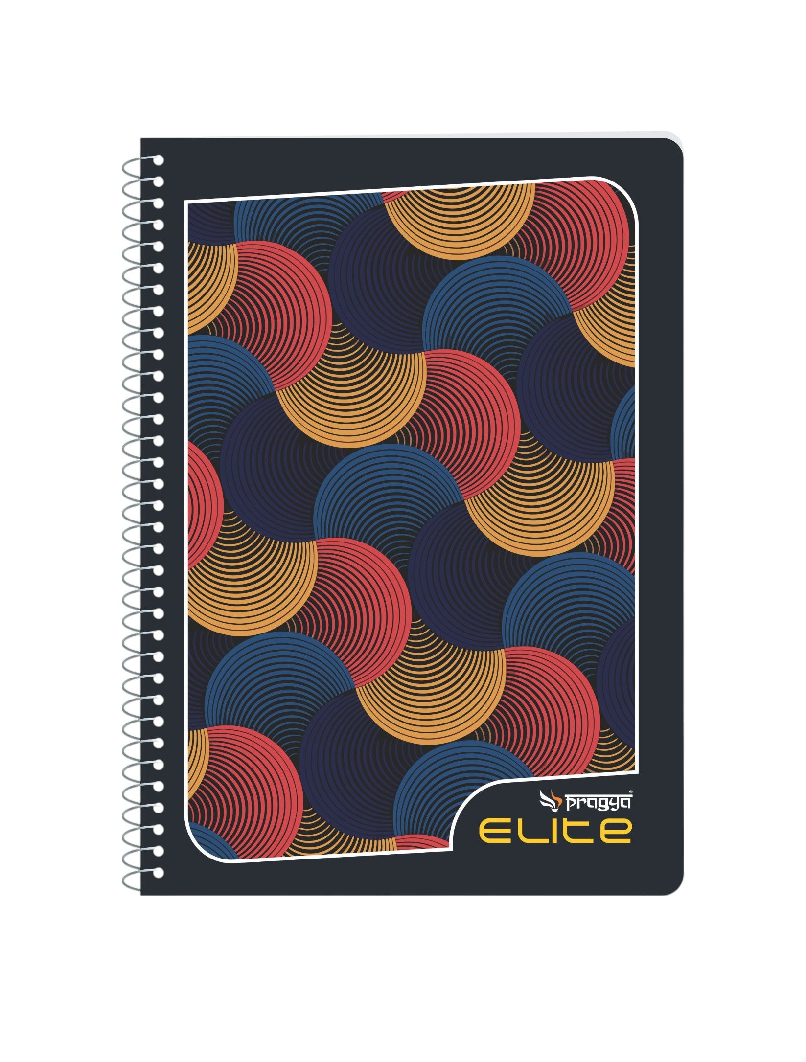 Pragya Elite A4 Spiral Notebook 180 Pages | Extra Durable Soft Cover with Metallic Texture & Vibrant Design | Spiral Binding for School Office College Writing Journal (Pack of 2)