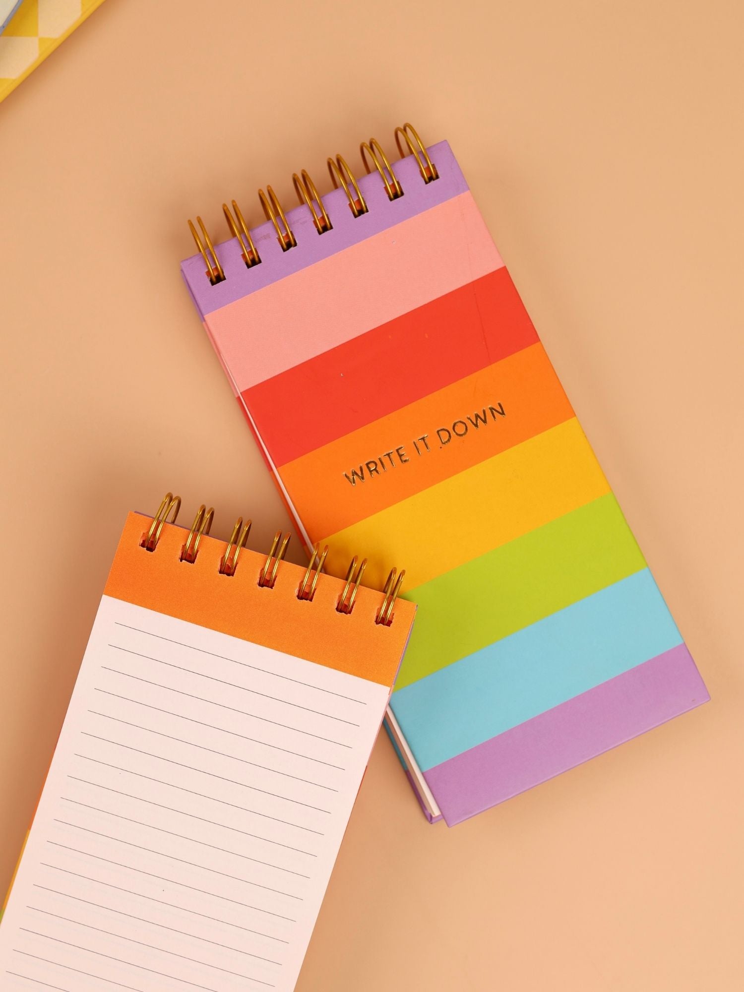 Rainbow Spiral Notepad – Aesthetic Mini Thinkpad | Ruled | Top Wire Binding | 192 Pages