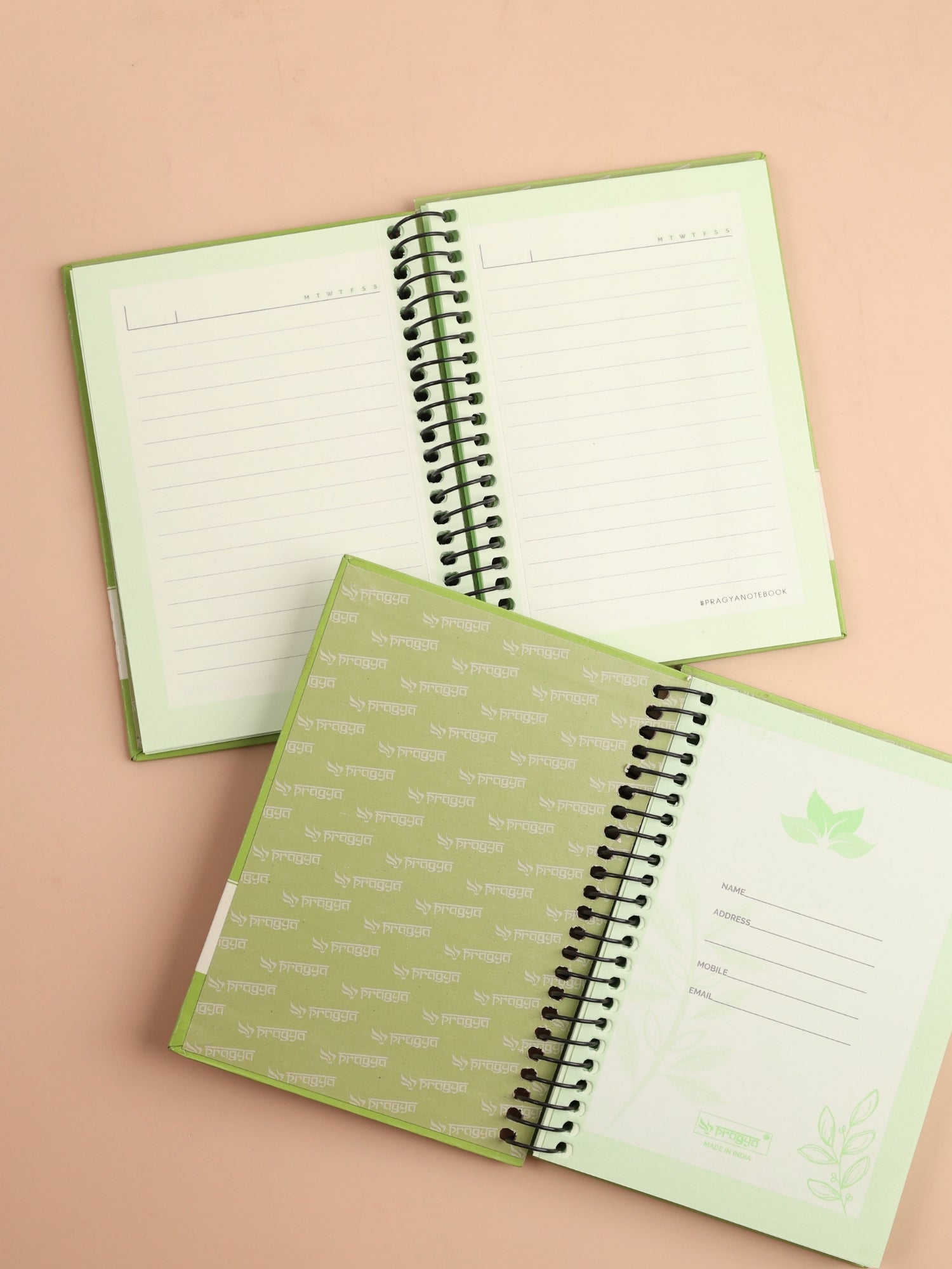 Micro Neon A6 Notebook | Spiral Hard Cover | 140 Shaded Pages