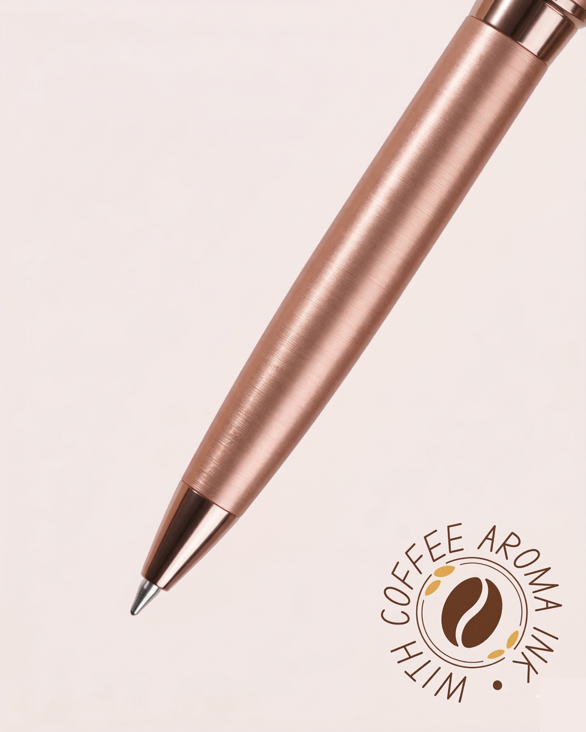 Luxe Metal Pen with Coffee Aroma Ink | Premium Writing Pen with Case