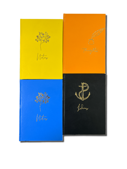 Pragya A5 Notebook (192 pages, Ruled/Plain) Elite Hard Case - PVC Coated Covers | Pack of 3