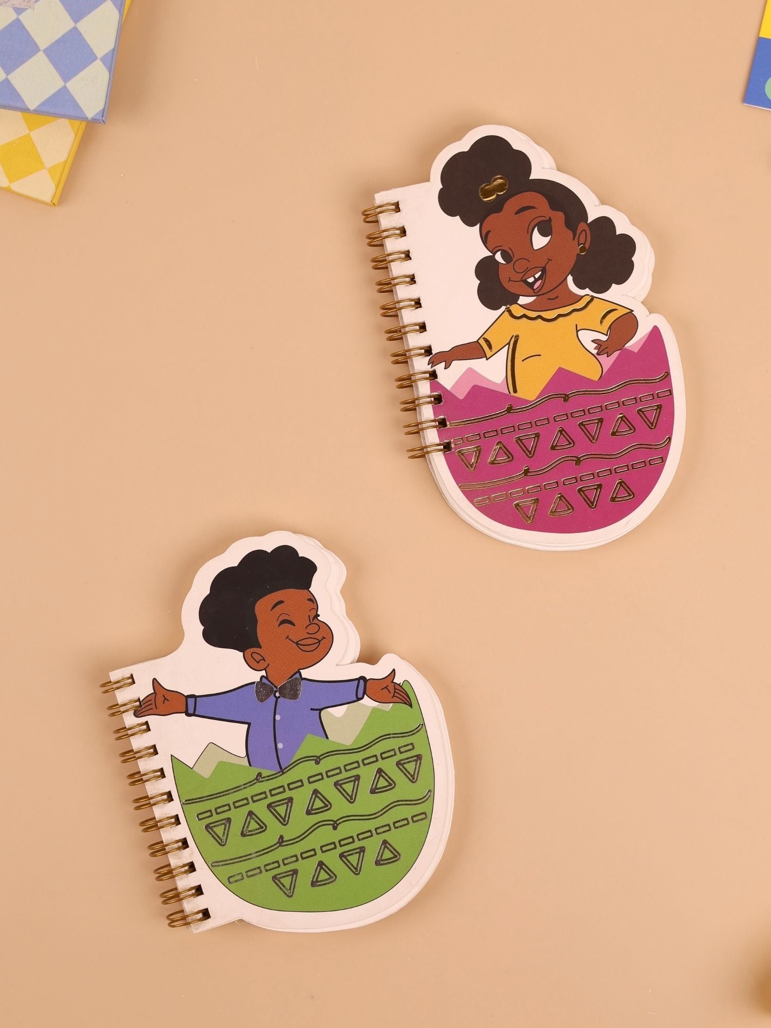 Cute Character Cutout Notebook | Spiral Bound | Ruled Pages