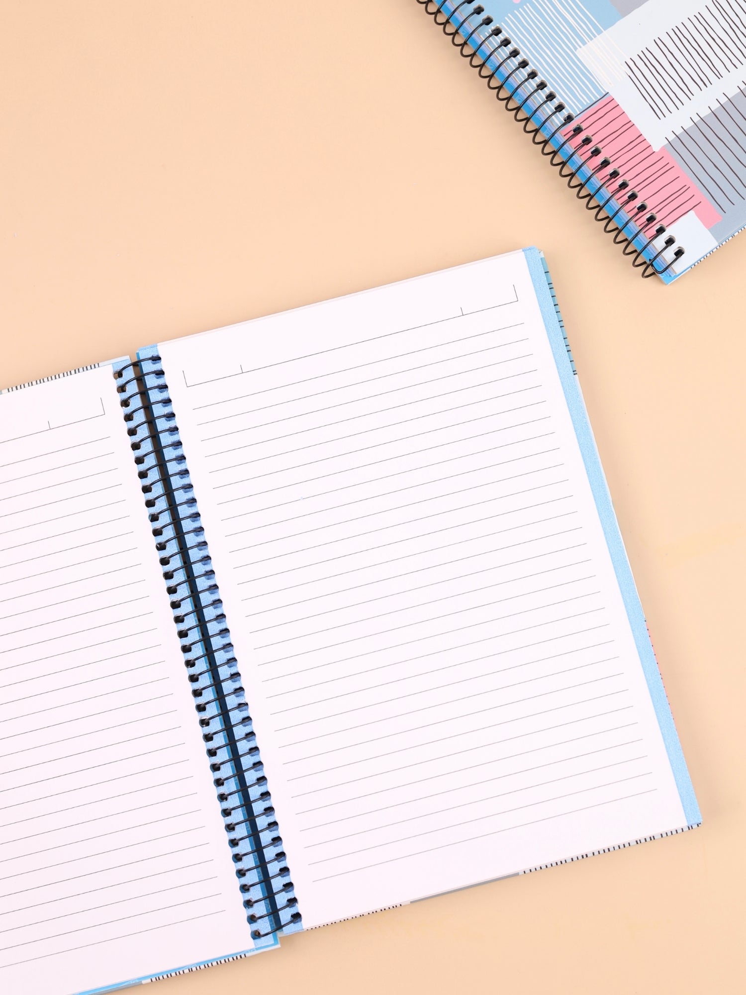 Spiral Notebook for 6 Subjects | Hard Cover | Single Ruled | 300 Pages