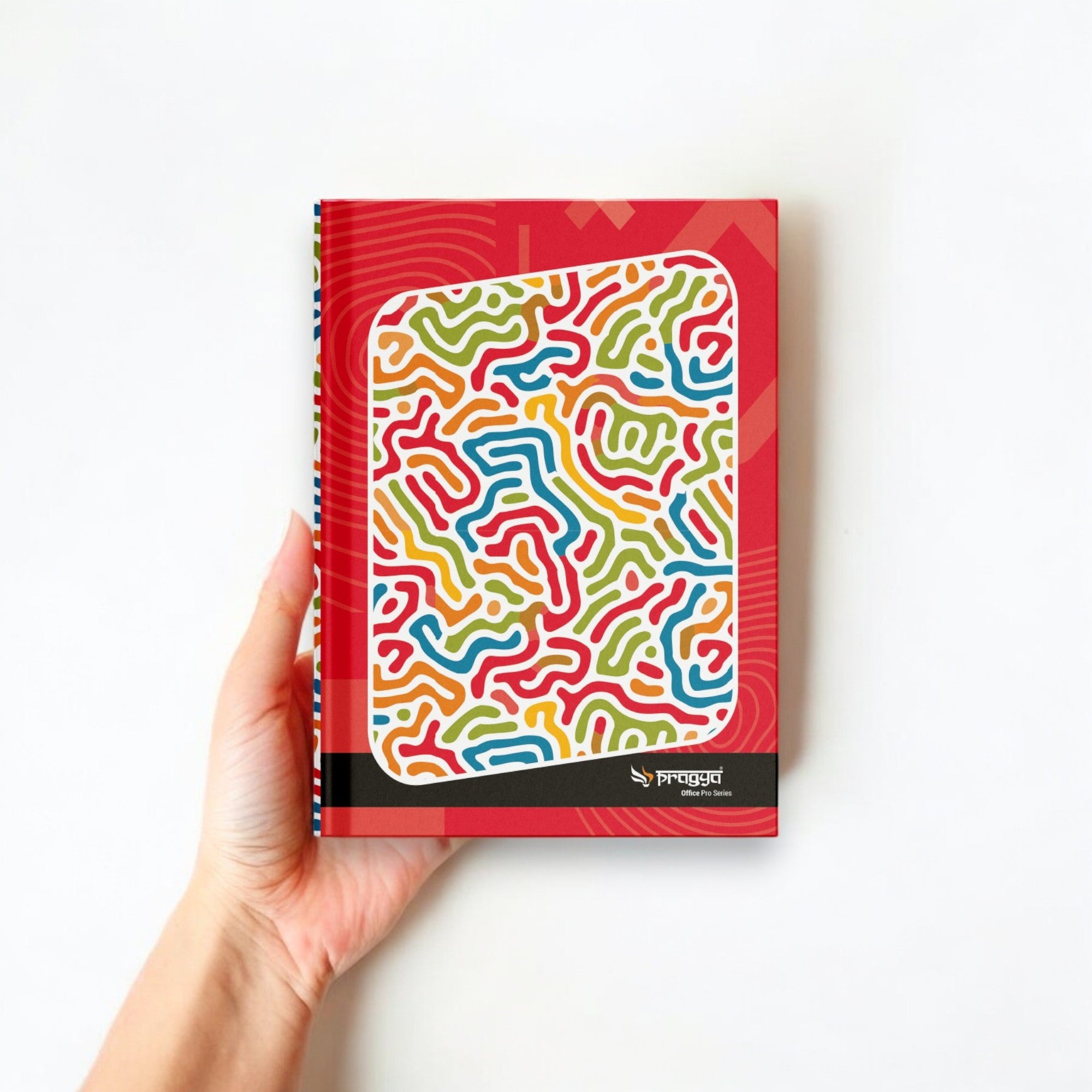 Pragya A5 Notebooks – Hardbound Cover - 192 Pages 70 GSM Premium Paper - Single-Line Ruling - 14.8 x 21 cm Office & Personal Use Durable & Stylish Journal Pack Of 2