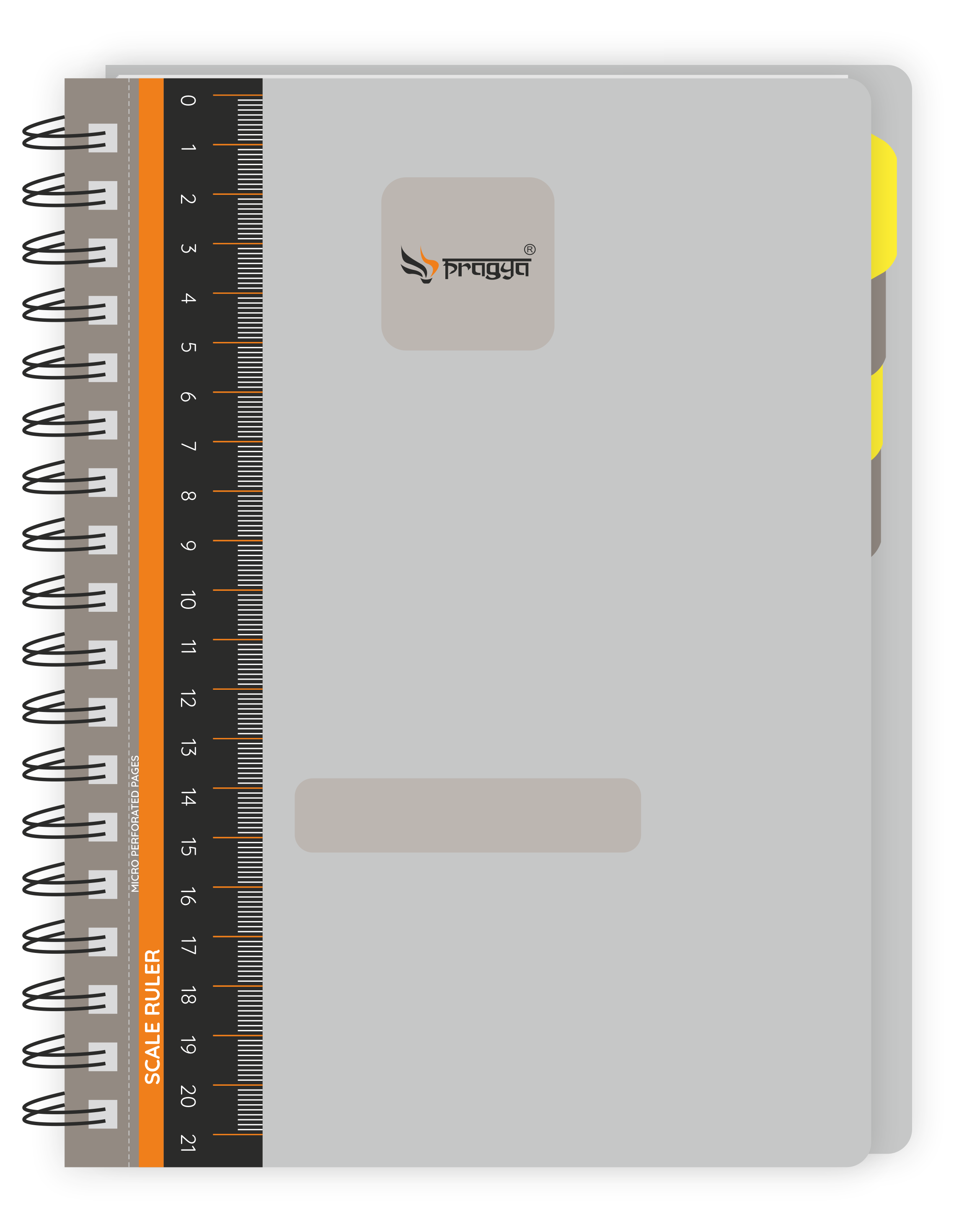 Pragya Elite Collection Wire-O | 5-Subject Notebook A5 (14.5 x 21 CM) | 300 Pages | Textured PP Cover | Premium Quality for Office Notes & Professional Use