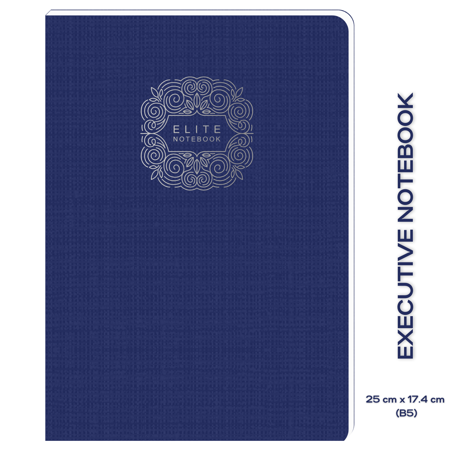 Pragya Elite Collection A5 Notebook (14.8 x 21 cm) | 120 Ruled Pages | Thread Sewn Journal with Textured Cover | Premium Notebook for Office & Personal Notes | Pack of 3