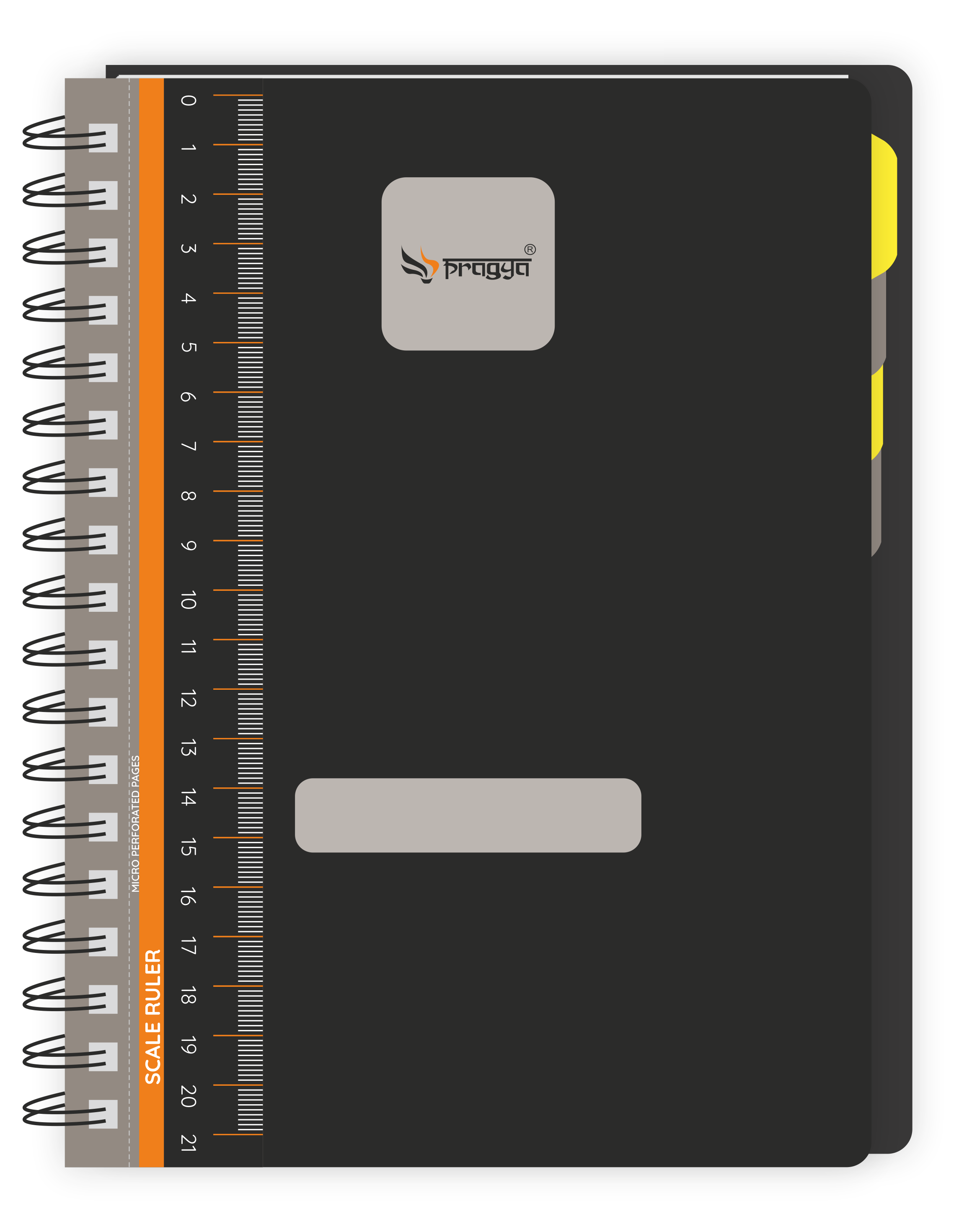 Pragya Elite Collection Wire-O | 5-Subject Notebook A5 (14.5 x 21 CM) | 300 Pages | Textured PP Cover | Premium Quality for Office Notes & Professional Use