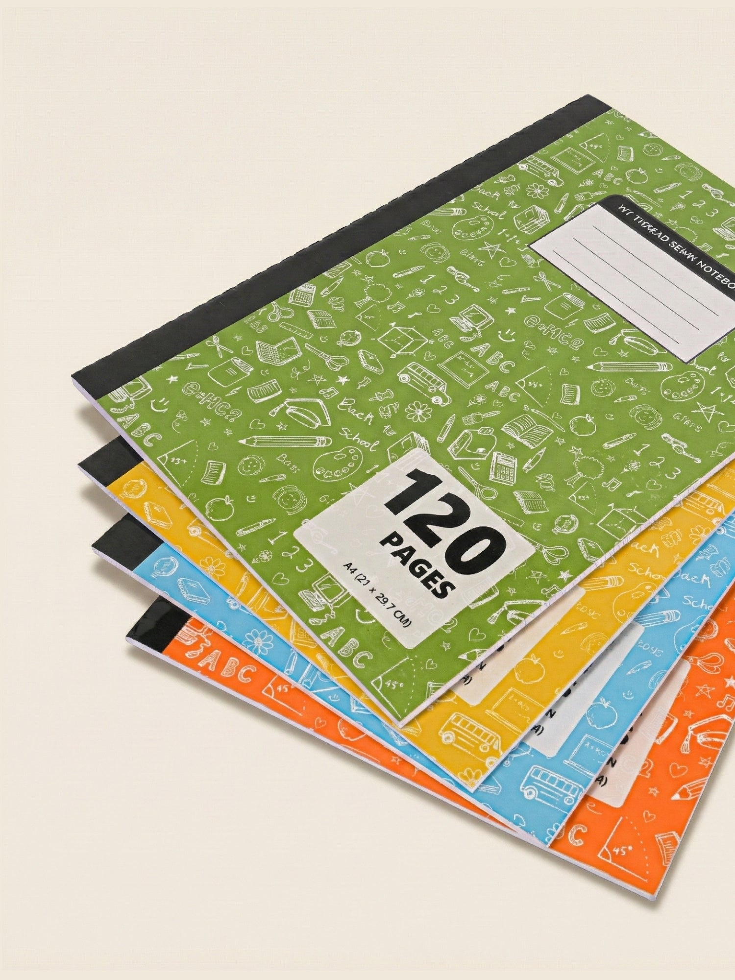 Thread Sewn School Notebook | A4 | Ruled & Unruled