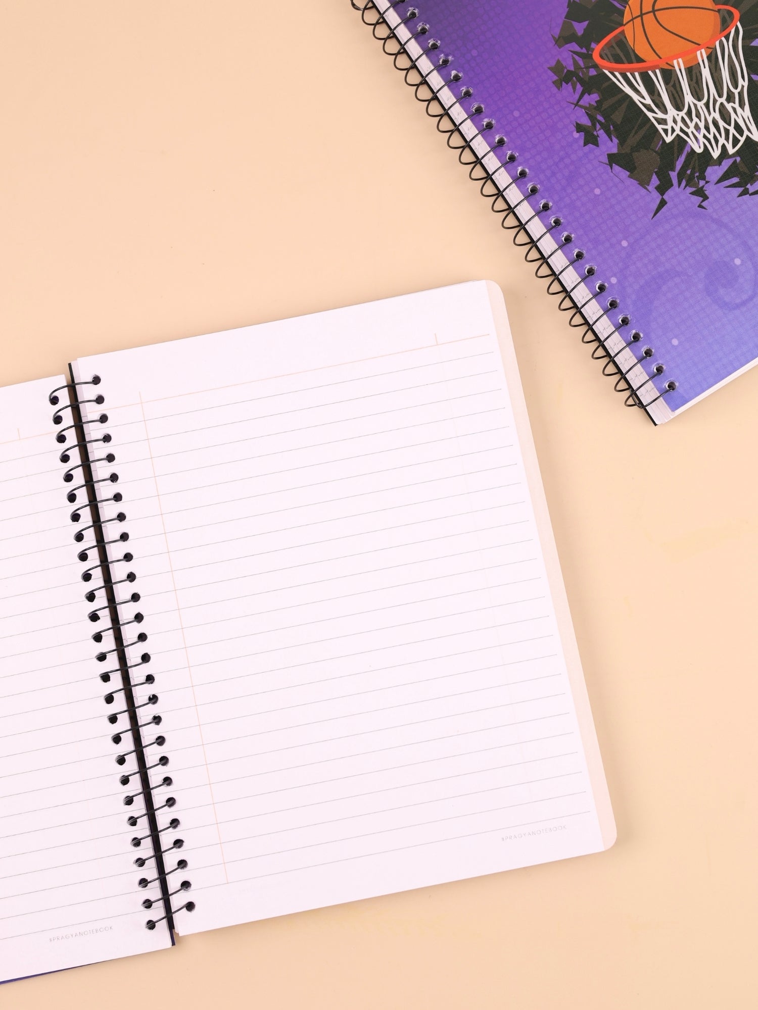 Spiral Notebook | Hard Cover | B5 | Single Ruled | 6 Subject | 300 Pages | Pack of 2