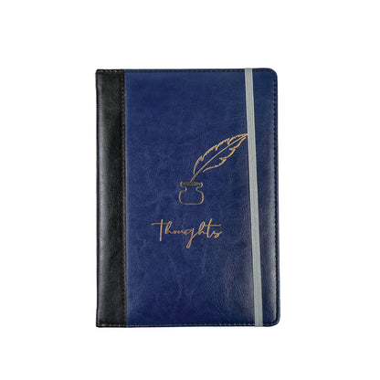 Pragya A5 Notebook (192 Pages, Ruled) Leatherette Padded Hard Cover- Elastic Closure
