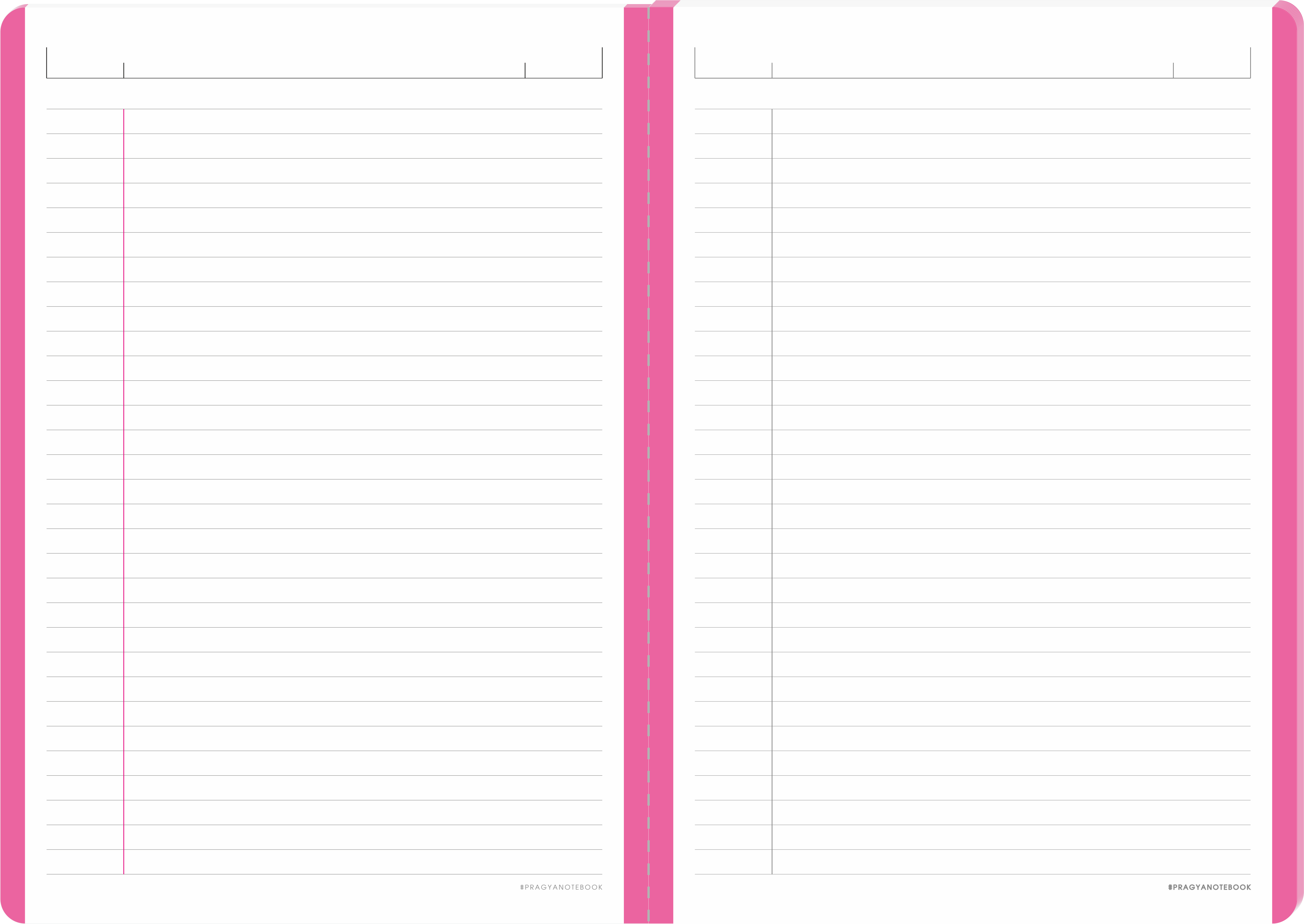 Pragya A4 (29.7x21 cm) Elite Collection Notebook – 160 Pages, Thread Sewn Binding, Hard Cover, Colour Coded – Premium Office & School Use | Pack of 2