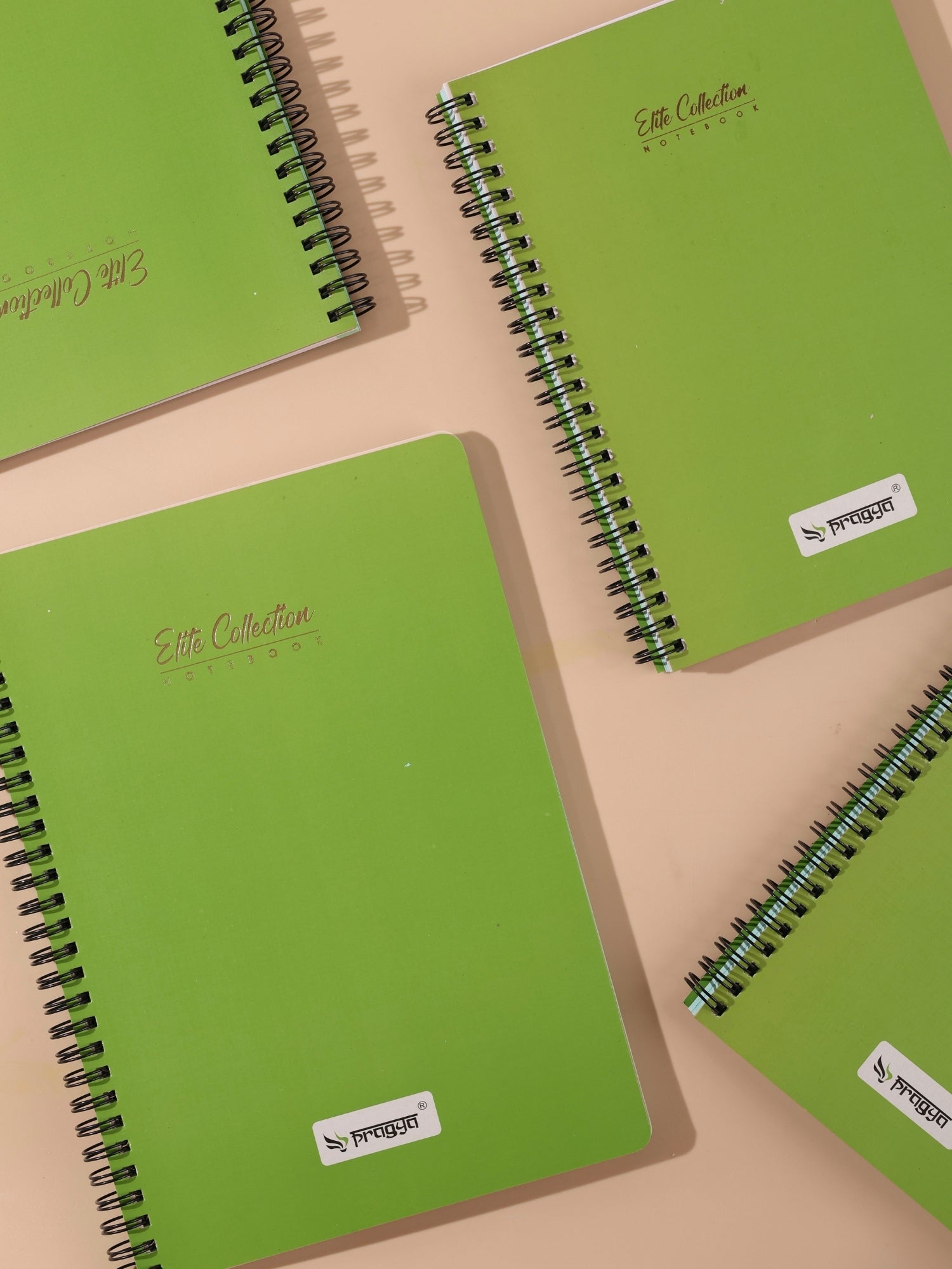 Elite Collection A5 Wire O Notebook – 160 Pages | Ruled or Plain | Pack of 4