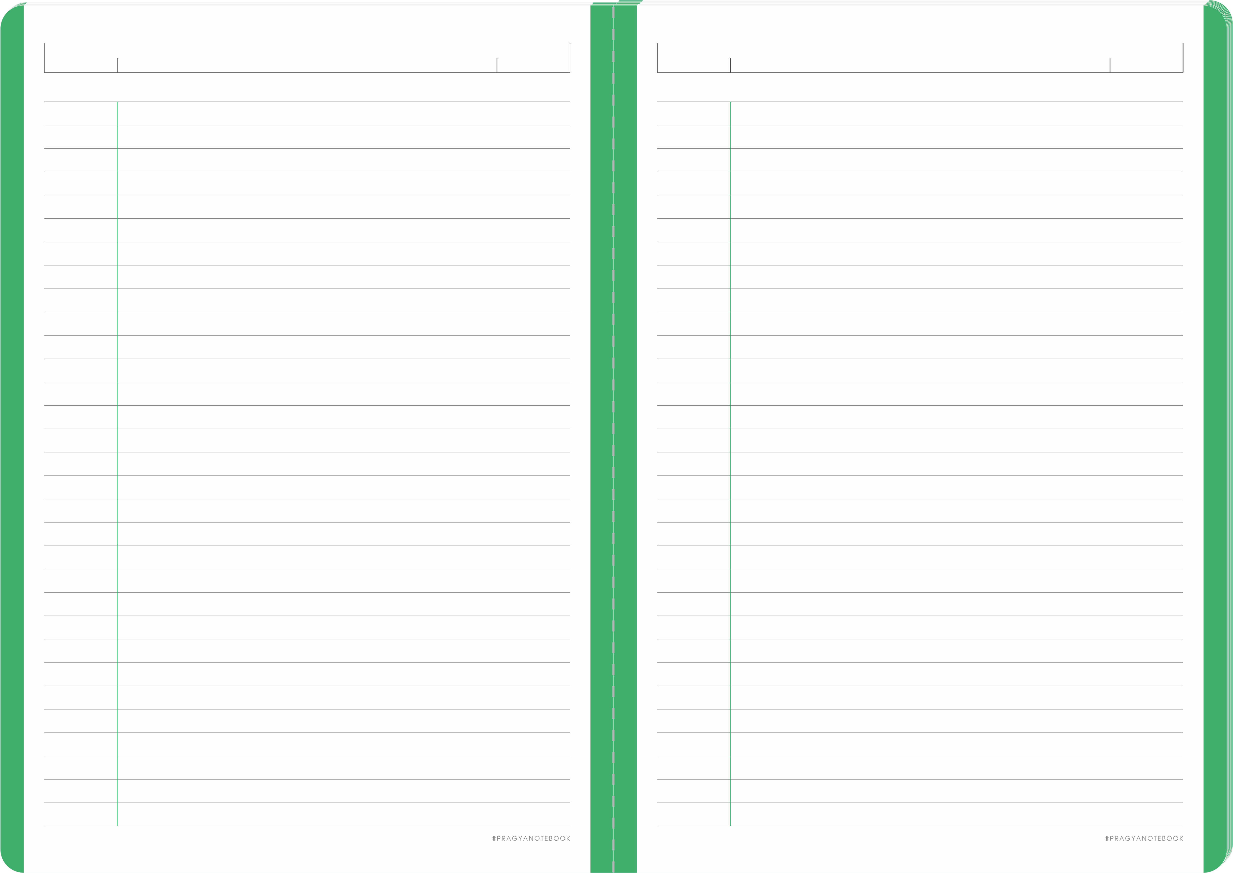 Pragya A4 (29.7x21 cm) Elite Collection Notebook – 160 Pages, Thread Sewn Binding, Hard Cover, Colour Coded – Premium Office & School Use | Pack of 2