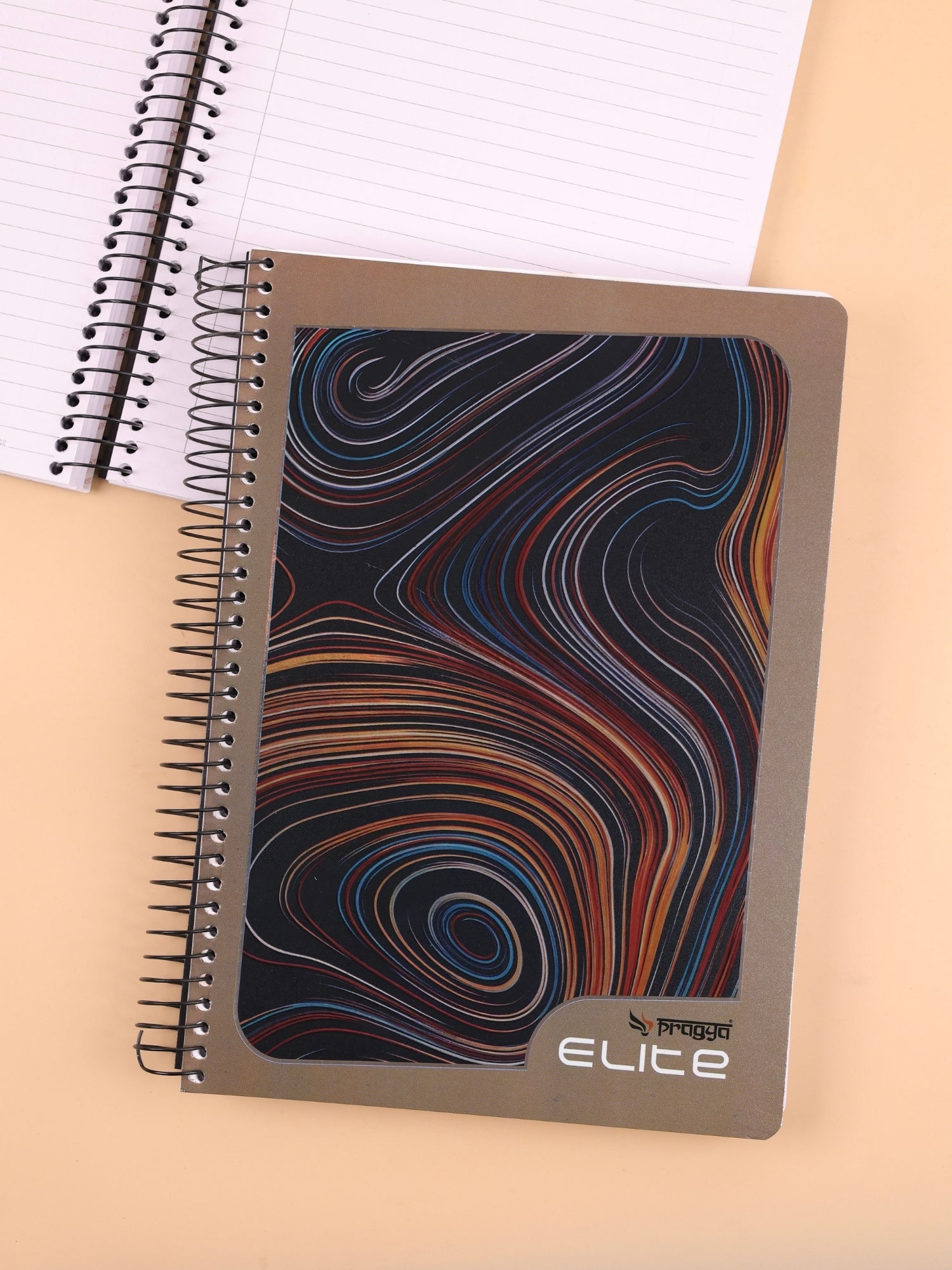 Spiral Notebook | A4 | Special Effect Cover with Metallic Wire | Pack of 2