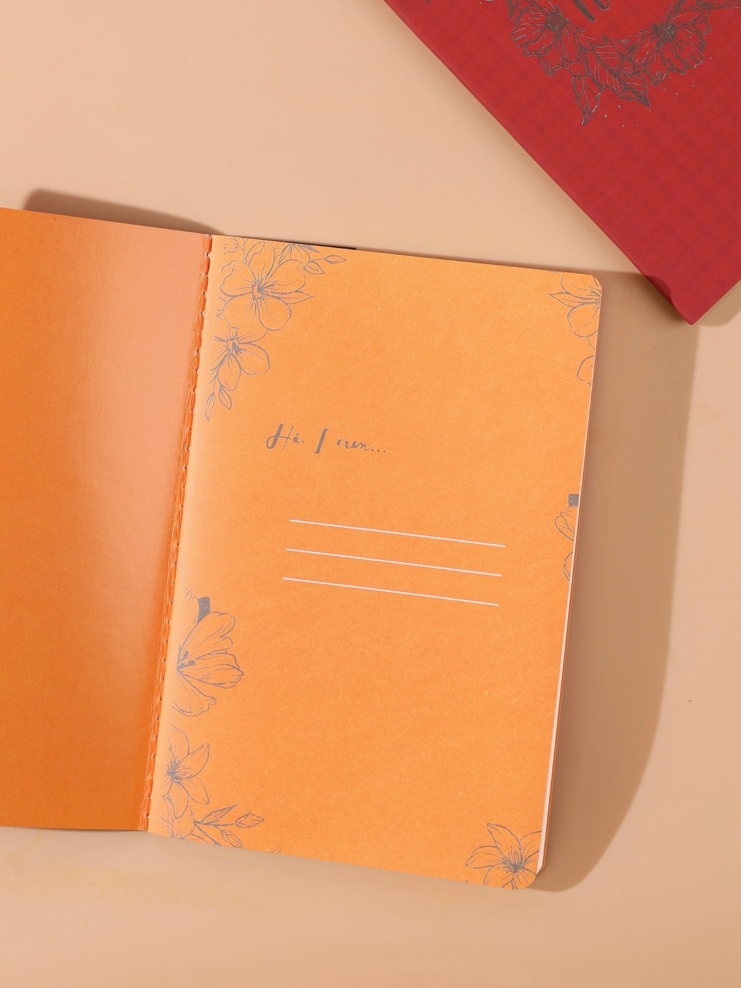 Elite Journal A5 Notebook | Velvet Hard Bound | Foiled Cover | 80 Pages | Ruled / Plain | Thread Sewn Binding | Pack of 4