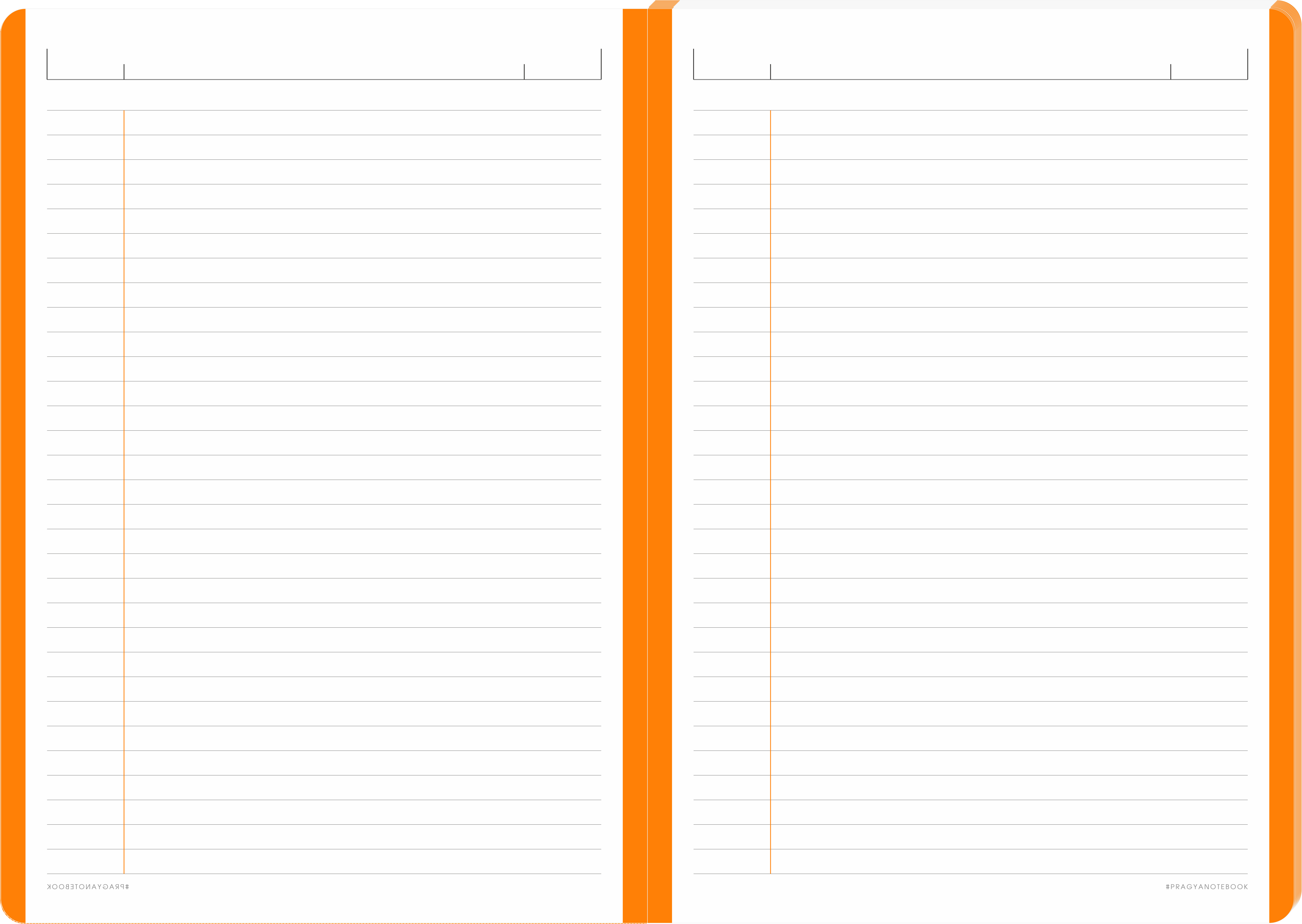 Pragya A4 (29.7x21 cm) Elite Collection Notebook – 160 Pages, Thread Sewn Binding, Hard Cover, Colour Coded – Premium Office & School Use | Pack of 2