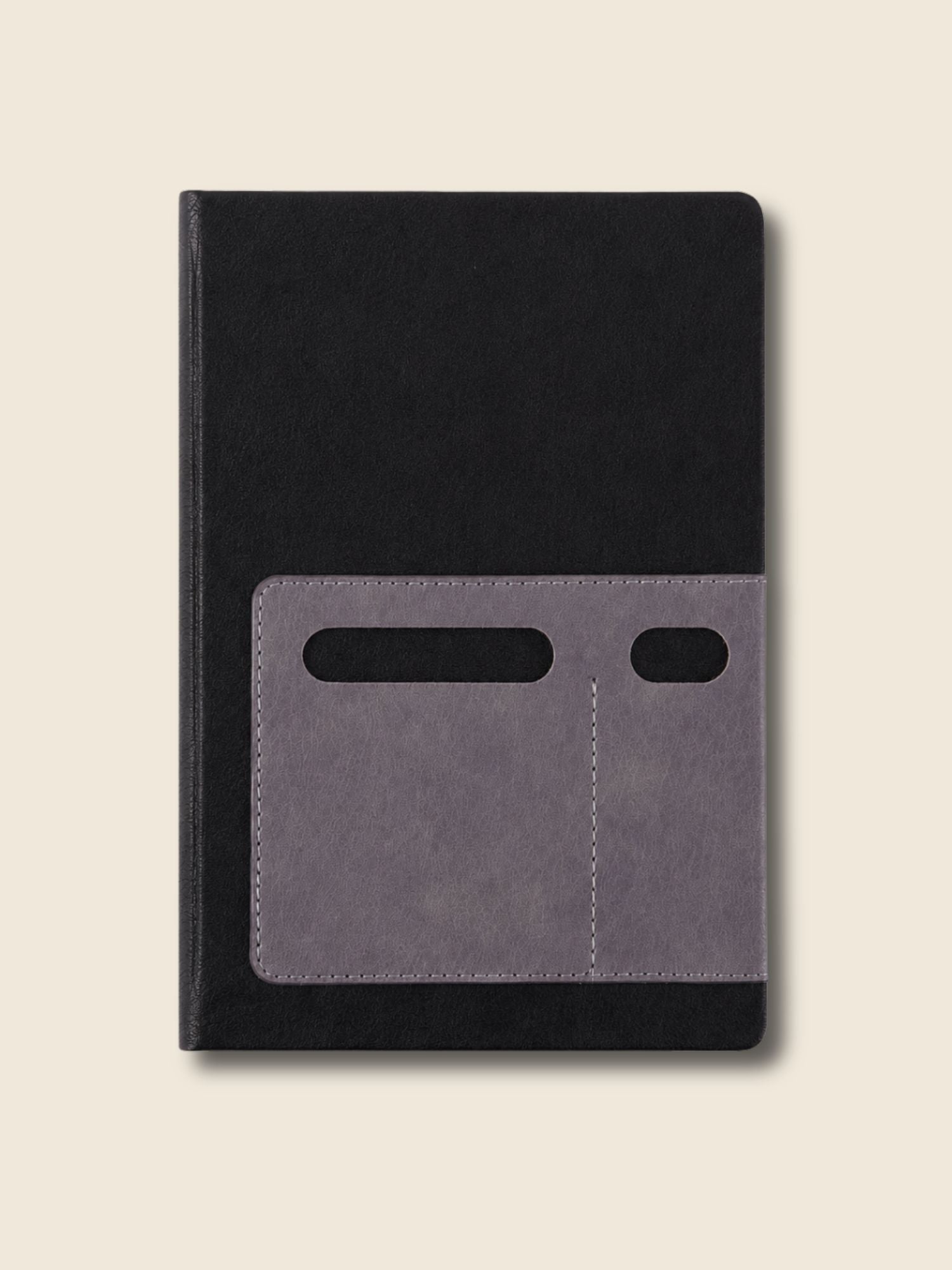 Dock Premium A5 Diary | 192 Pages | Leatherette Hard Cover | Pen & Card Holder