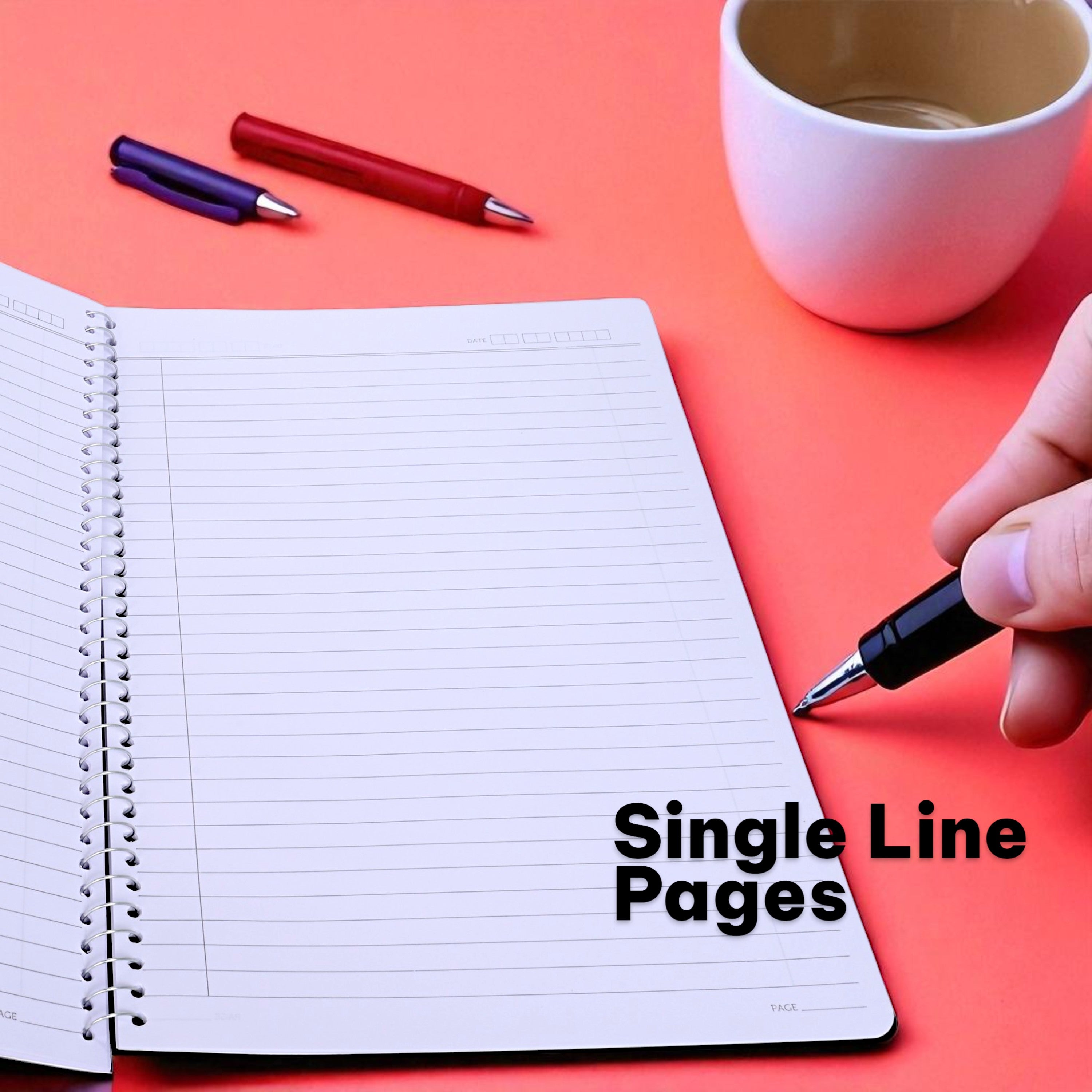 Pragya Multi Subject Spiral Notebook β A4 Size (21x29.7 cm), 400 Pages, Soft Cover, Metal Wire Bound