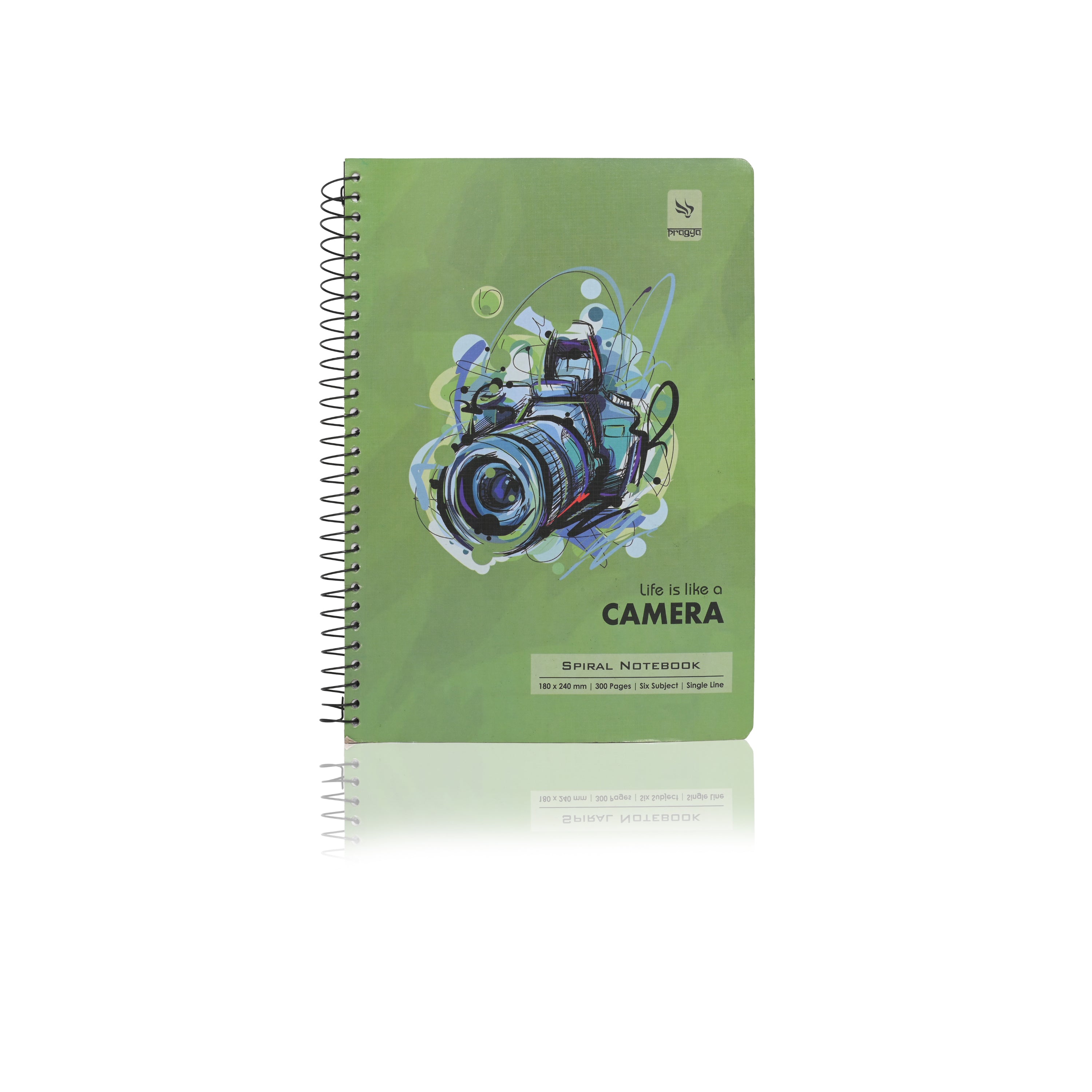 Pragya Multi Subject Spiral Notebook – B5 Size (18x24 cm), 300 Pages, Soft Cover, Metal Wire Bound, Pack of 2