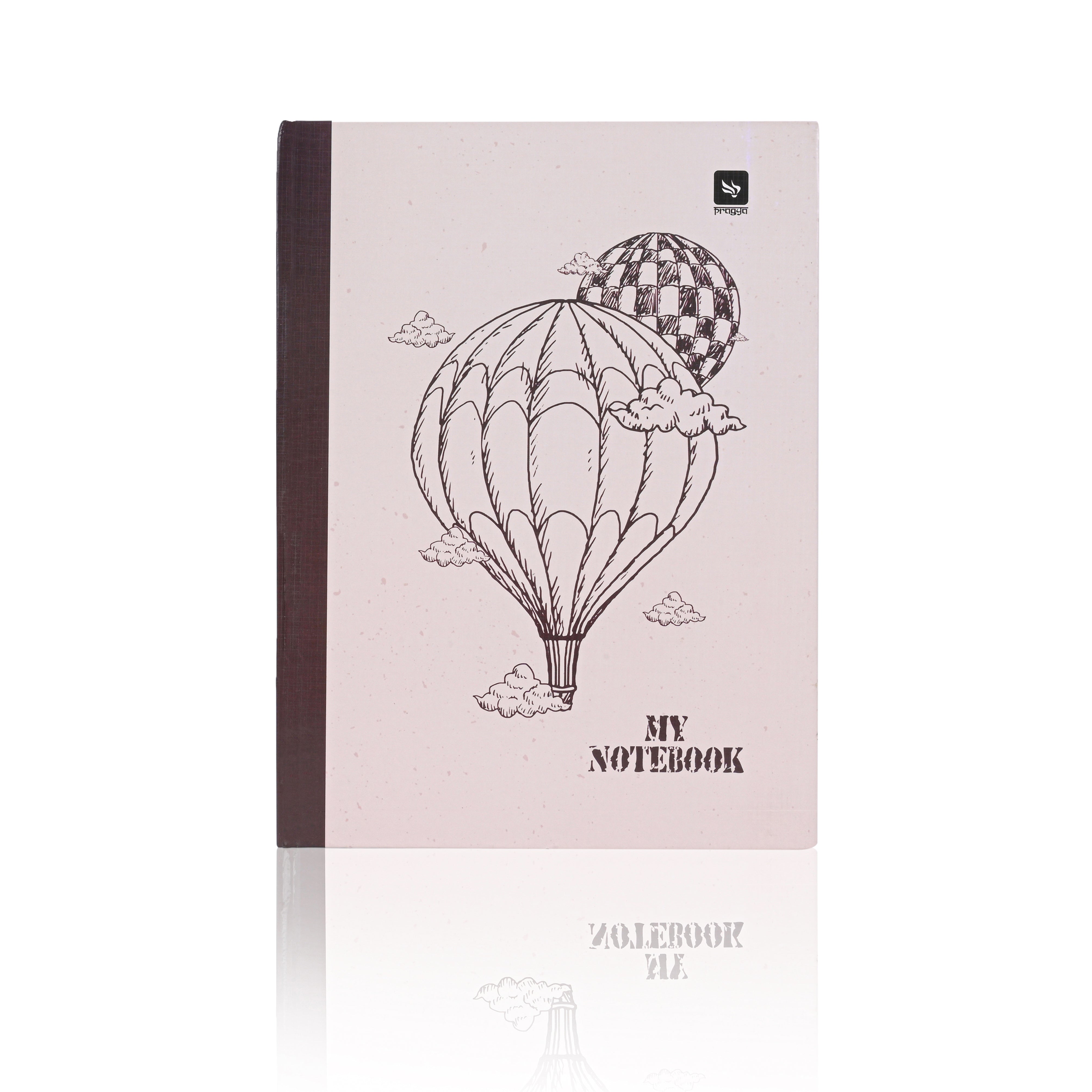 Pragya Elite Collection B5 Notebook | 120 Pages Ruled | Thread Sewn Journal with Textured Cover | Ideal for Office & Personal Notes Pack of 2