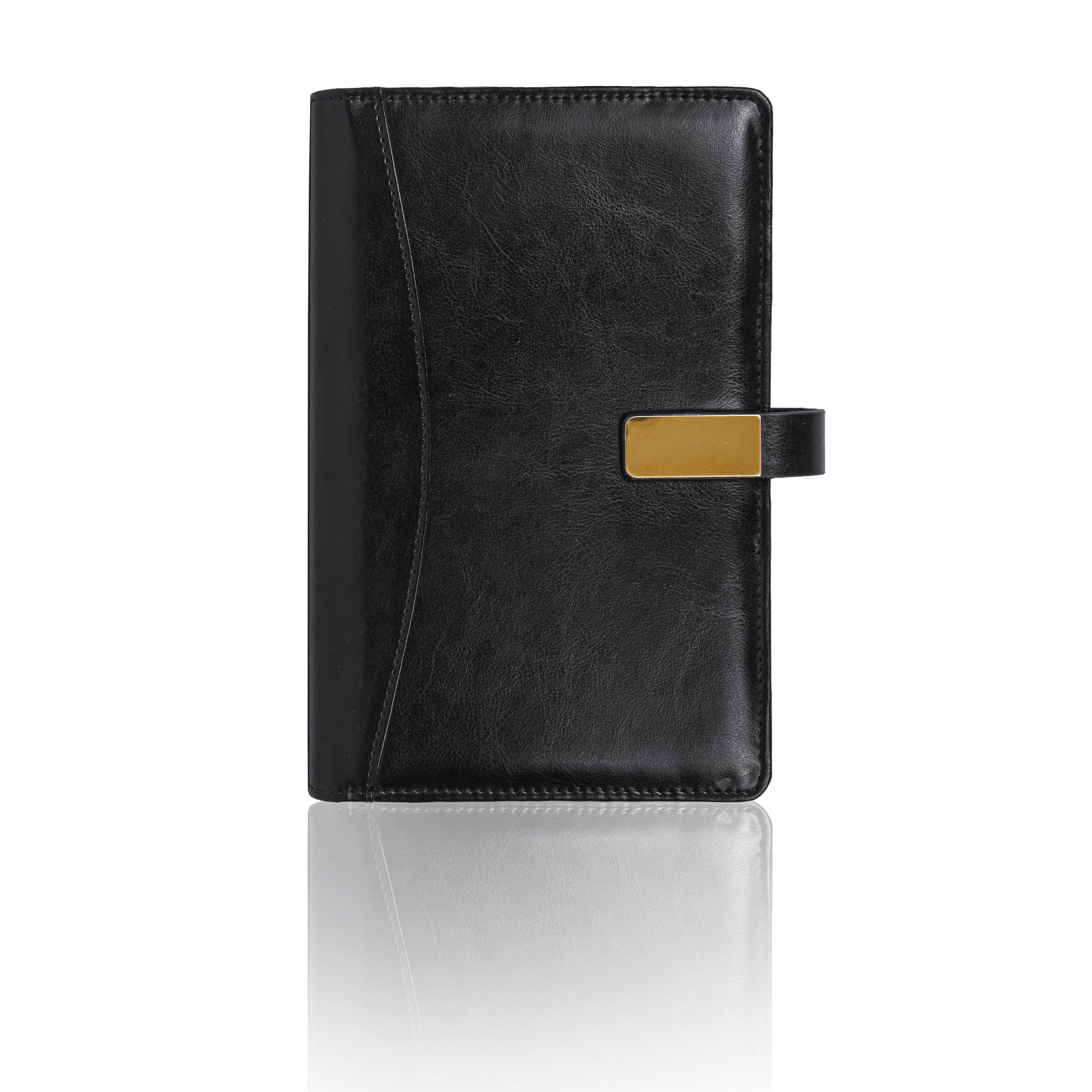 Pragya Premium Leatherette Organizer | A5 Size (14.5x21 cm) | Includes 1 Premium Notebook | Magnetic Closure | Multi-Pocket Design for Cards & Documents | Professional Business Planner