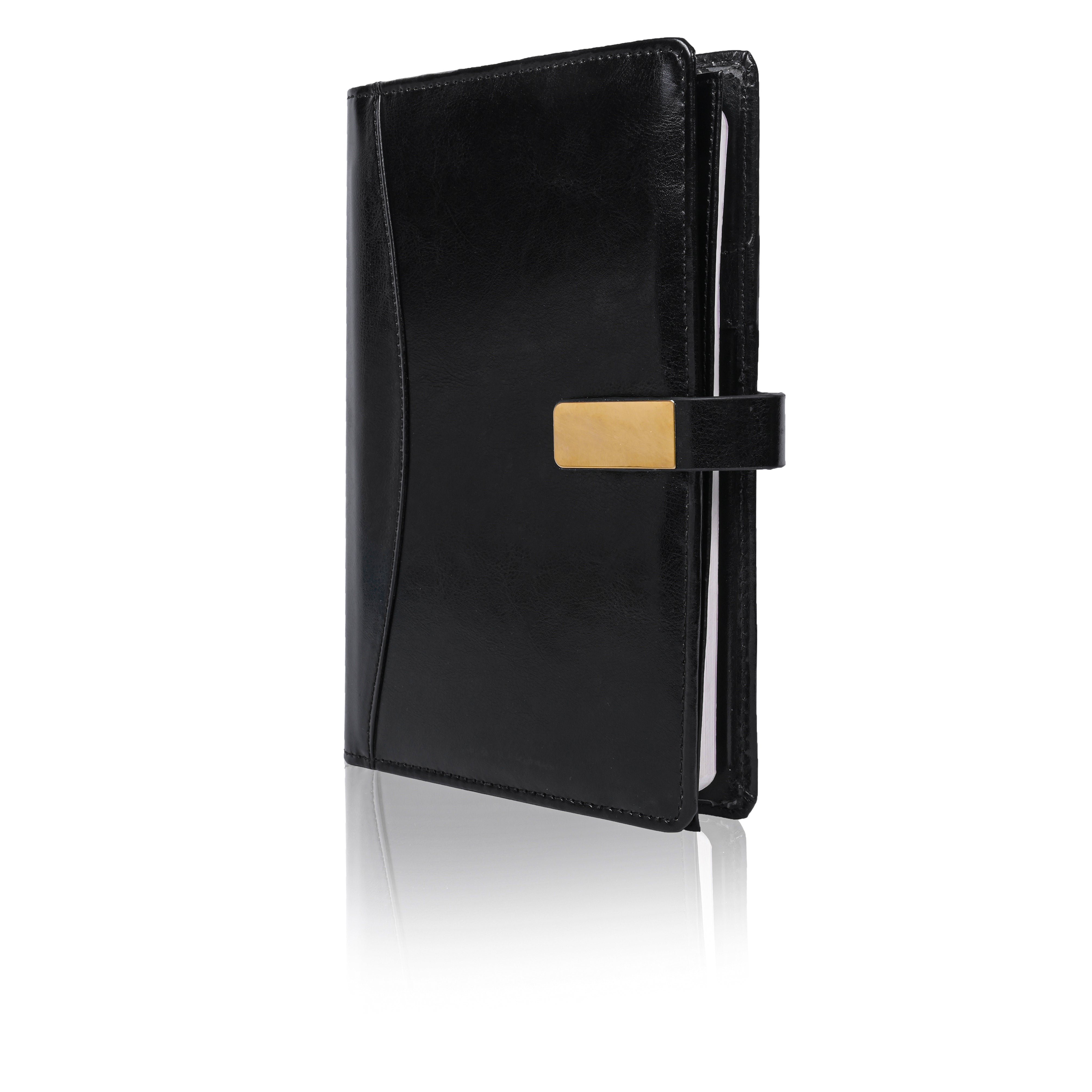 Pragya Premium Leatherette Organizer | A5 Size (14.5x21 cm) | Includes 1 Premium Notebook | Magnetic Closure | Multi-Pocket Design for Cards & Documents | Professional Business Planner