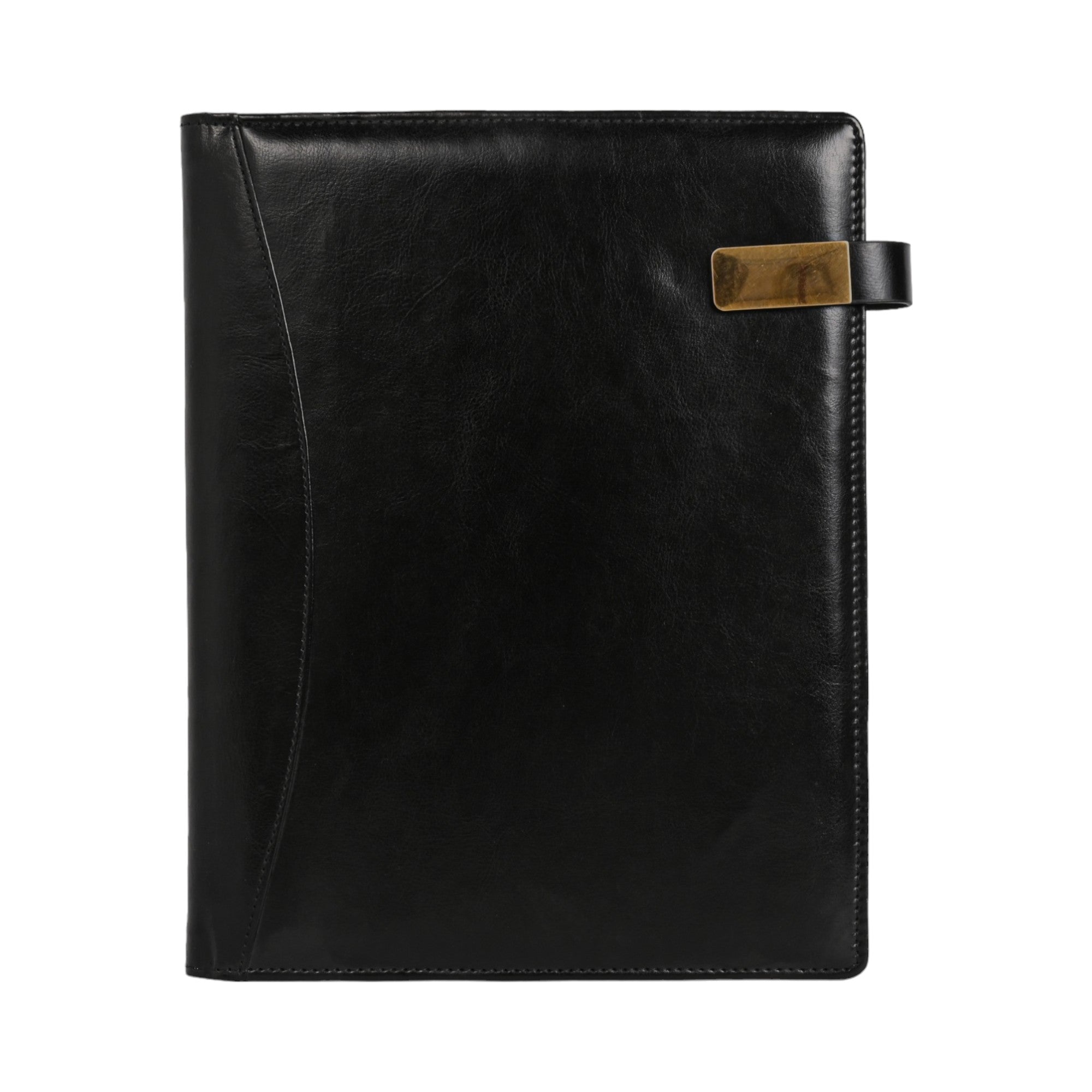 Pragya Elite Collection Leatherette Desk Organizer with Refillable A4 Notepad – Multi-Pocket with Magnet Closure, Design for Cards, Documents & Accessories – Professional Desktop Folder for Office & Meetings