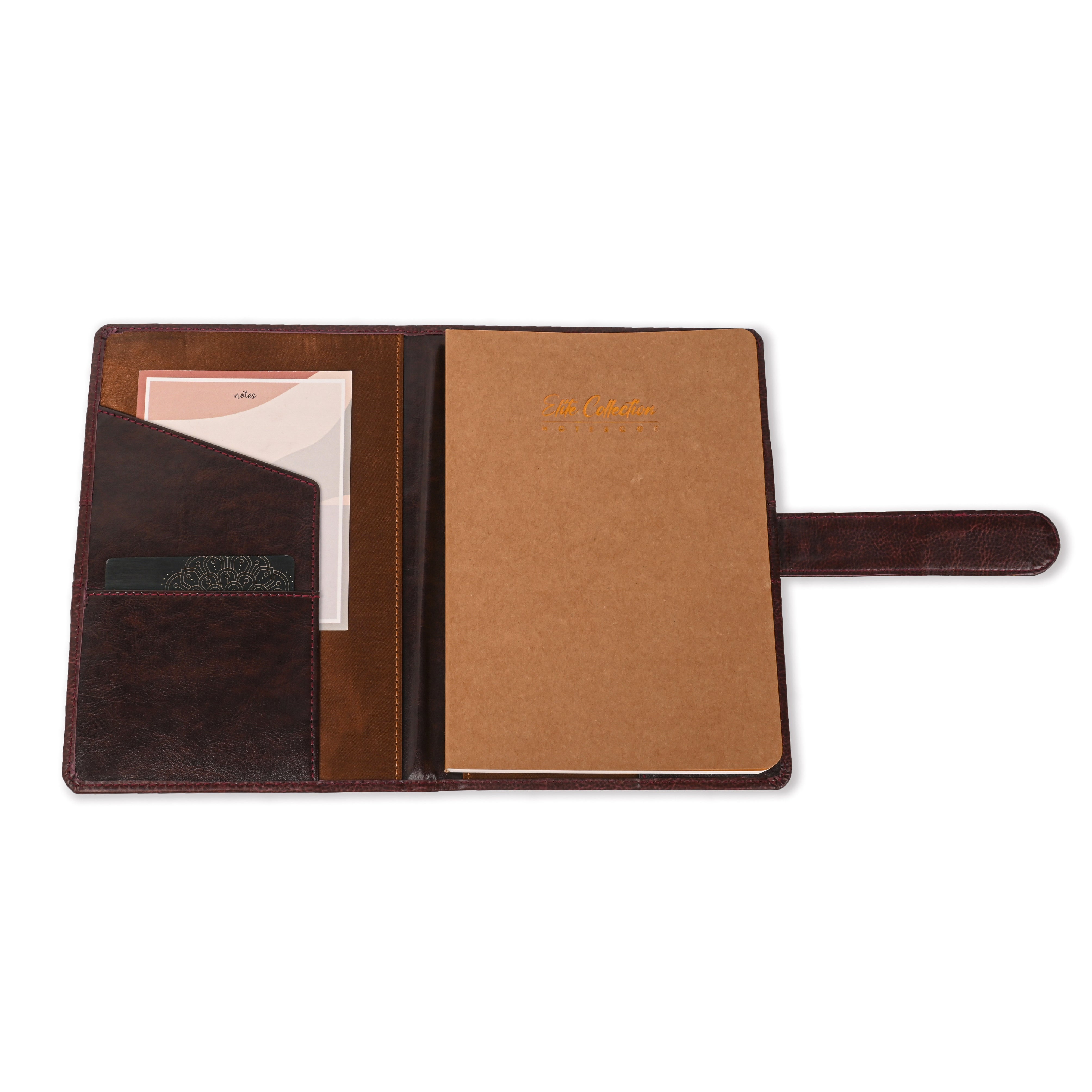 Pragya Elite Collection Premium Leatherette Organizer B5 (17.5 x 25 CM) | Refillable Executive Diary Notebook | Card & ID Slots, Pen Loop, Flap Closure | Professional Planner for Office & Corporate Use