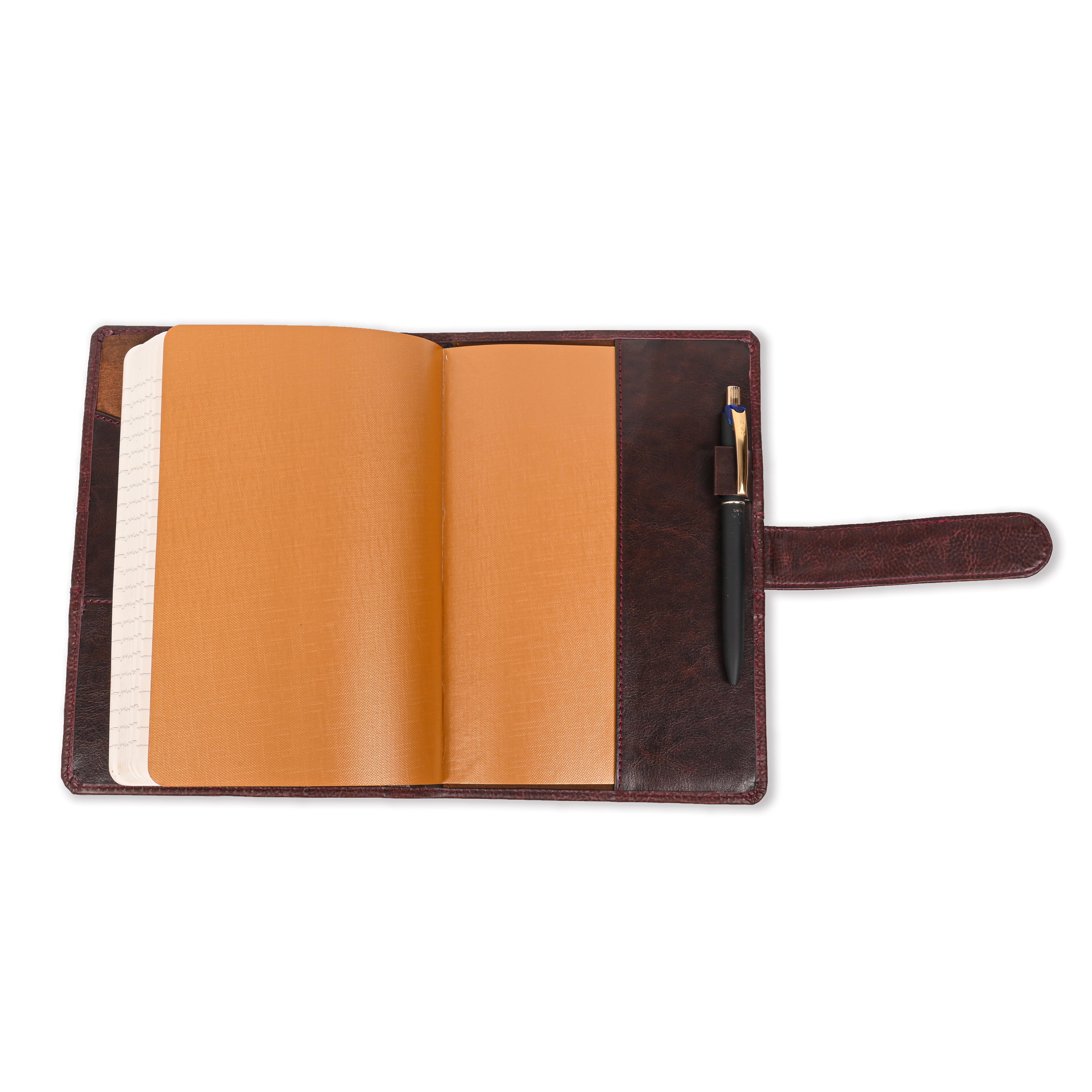 Pragya Elite Collection Premium Leatherette Organizer B5 (17.5 x 25 CM) | Refillable Executive Diary Notebook | Card & ID Slots, Pen Loop, Flap Closure | Professional Planner for Office & Corporate Use