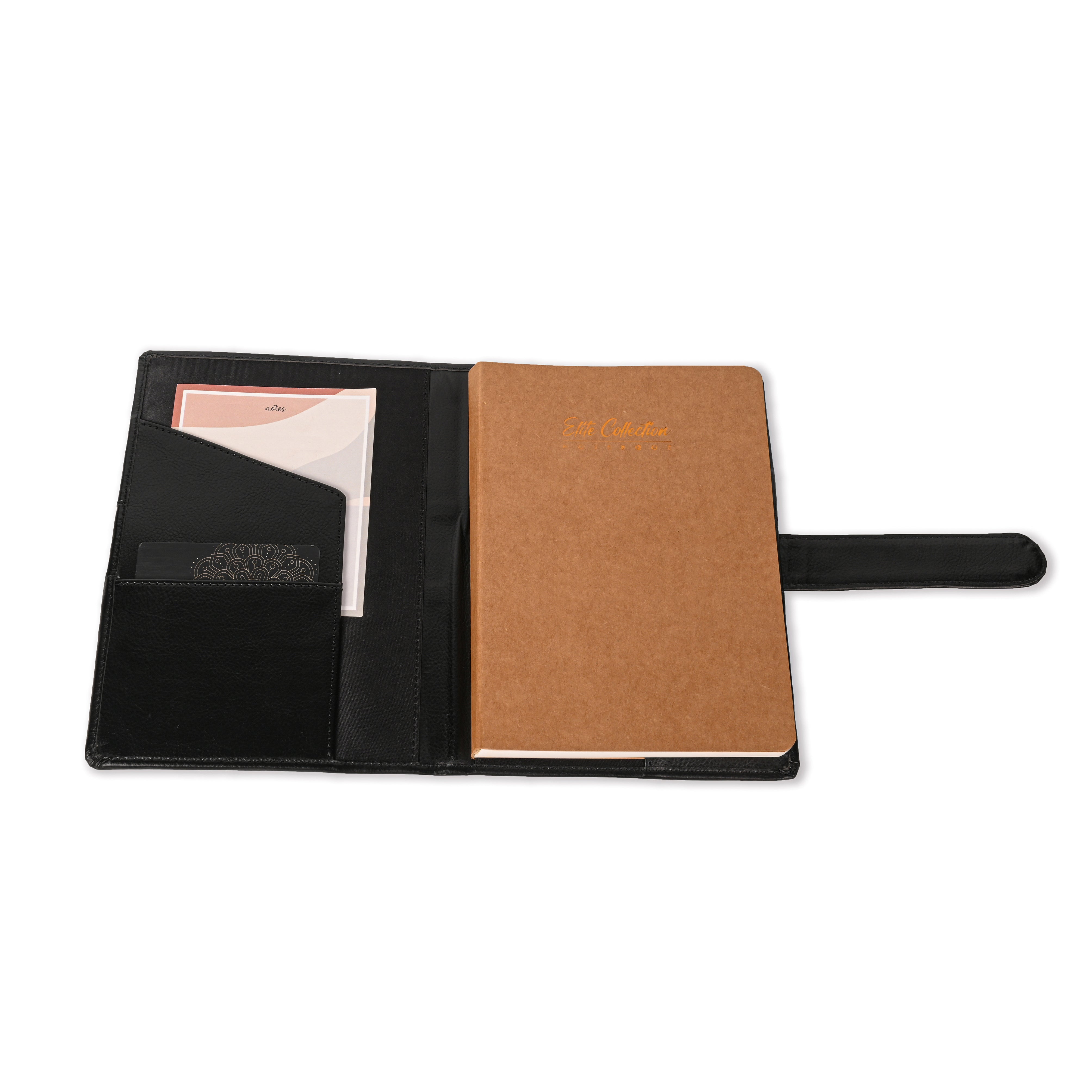 Pragya Elite Collection Premium Leatherette Organizer B5 (17.5 x 25 CM) | Refillable Executive Diary Notebook | Card & ID Slots, Pen Loop, Flap Closure | Professional Planner for Office & Corporate Use