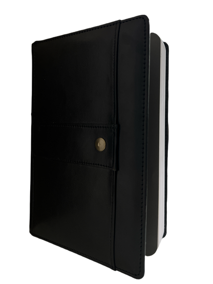 Pragya A5 Notebook (192 Pages, Ruled) Leatherette Padded Hard Cover - Pocket For Notes