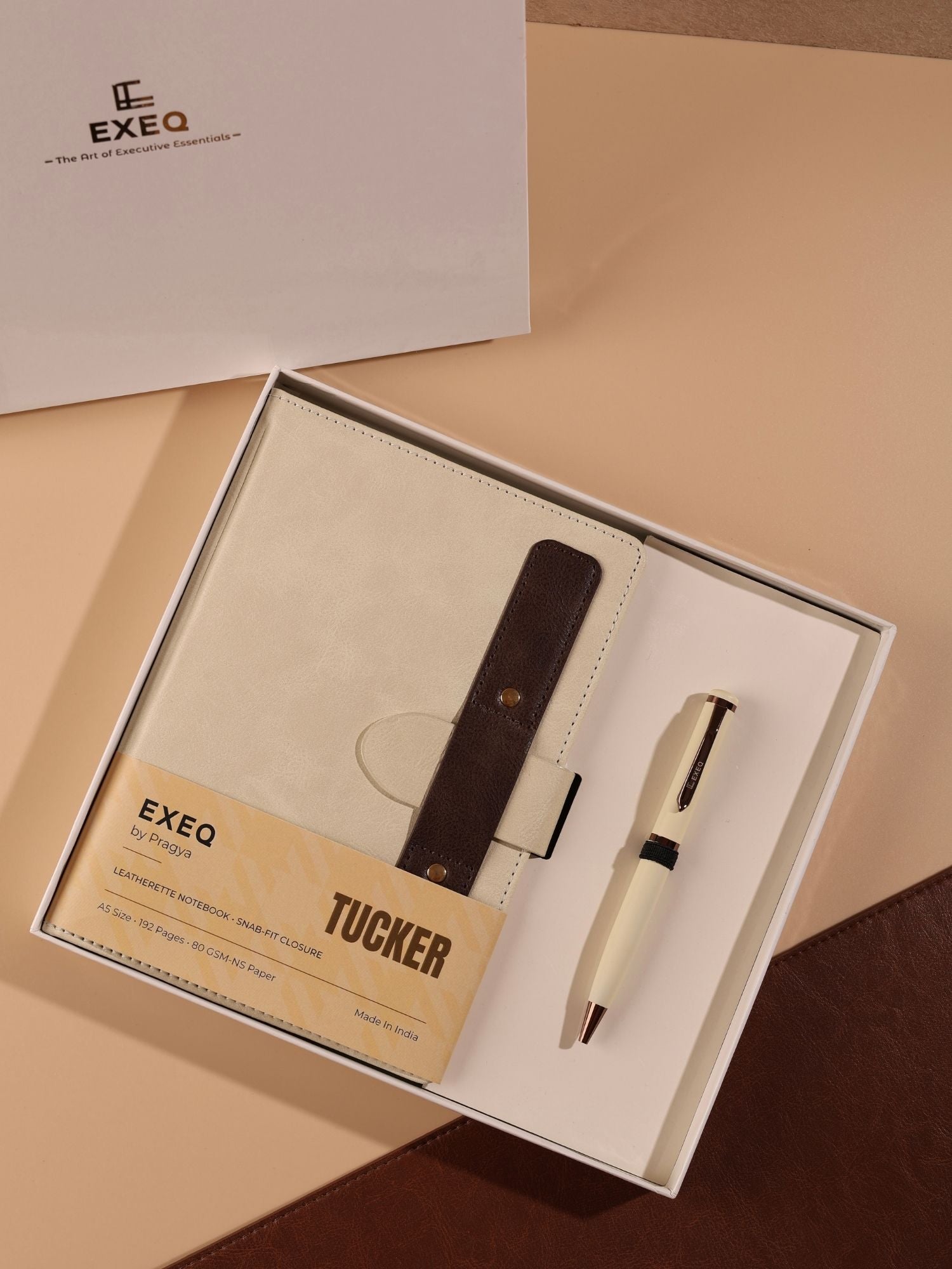 Ivory Tucker Notebook & Pen Combo Kit