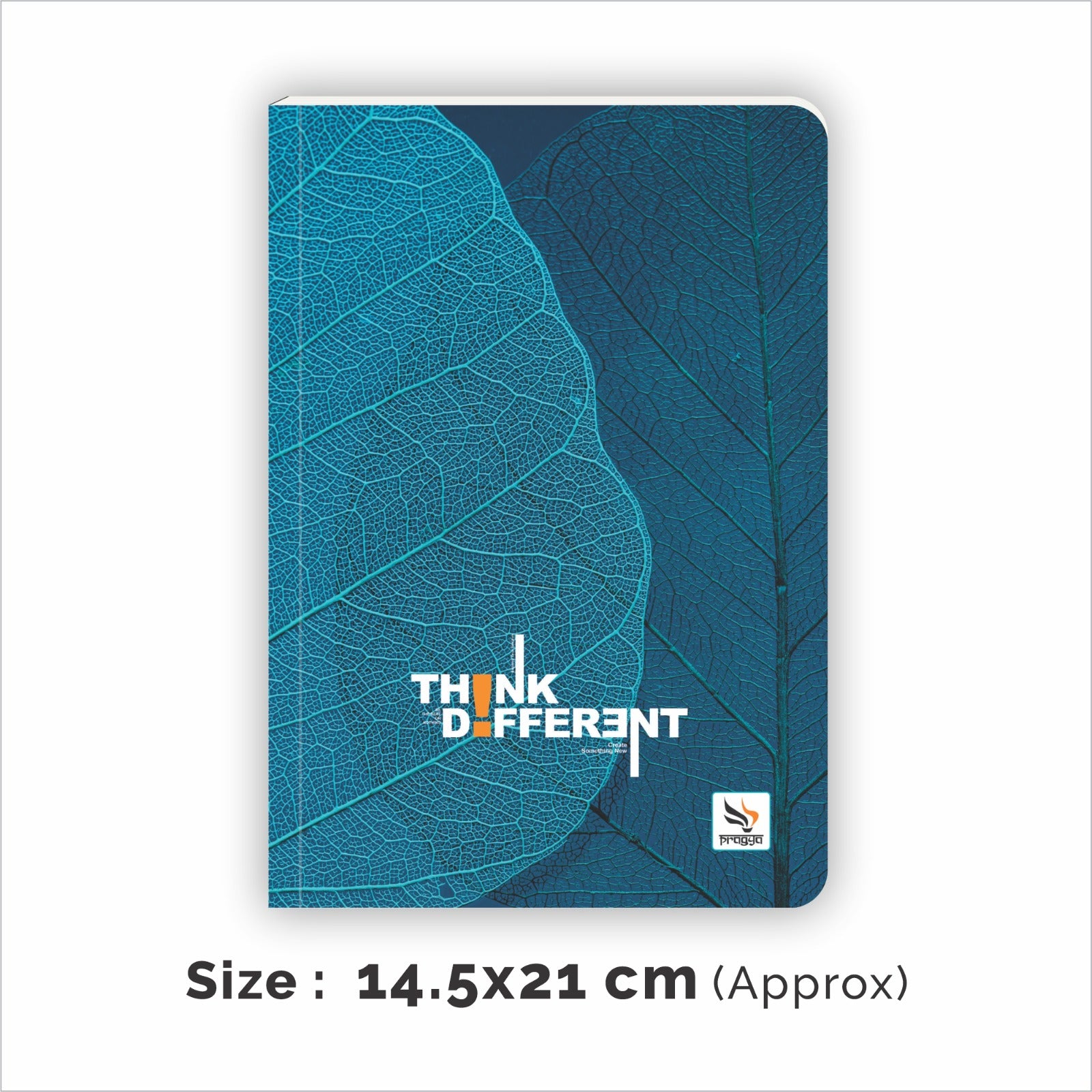 Pragya A5 Journal Notebook Set, 192 Pages, 80 GSM Single Ruled, Soft Cover Design with Printed Effects, Pack of 2
