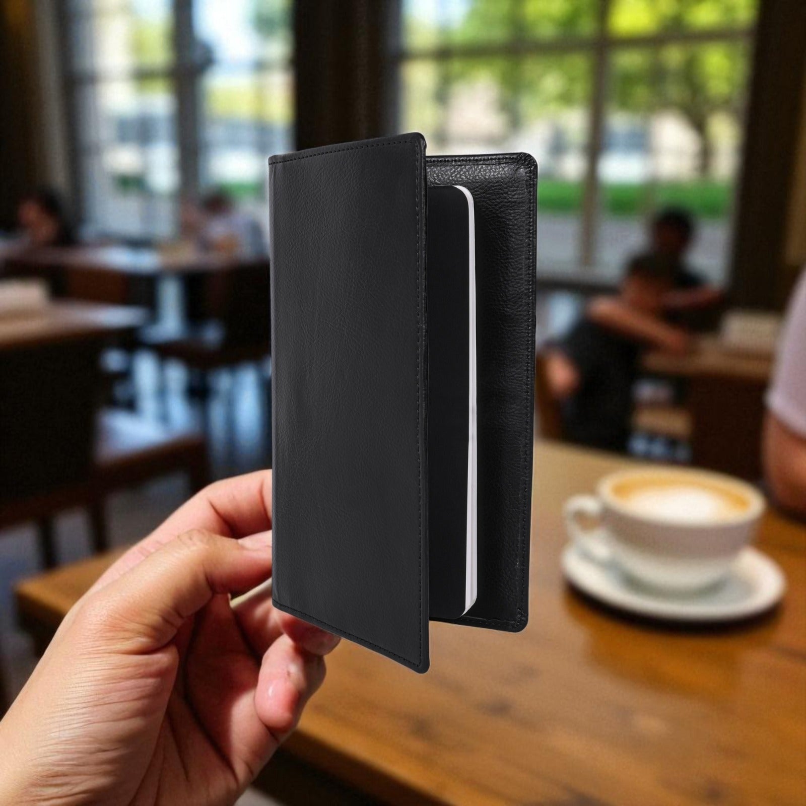 Pragya Premium Travel Wallet – Sleek Leather Look Organizer with Zipper Pocket for Currency, Card Slots, Coin Space, Travel Notebook, Hotel Room Key Holder & Box Packing