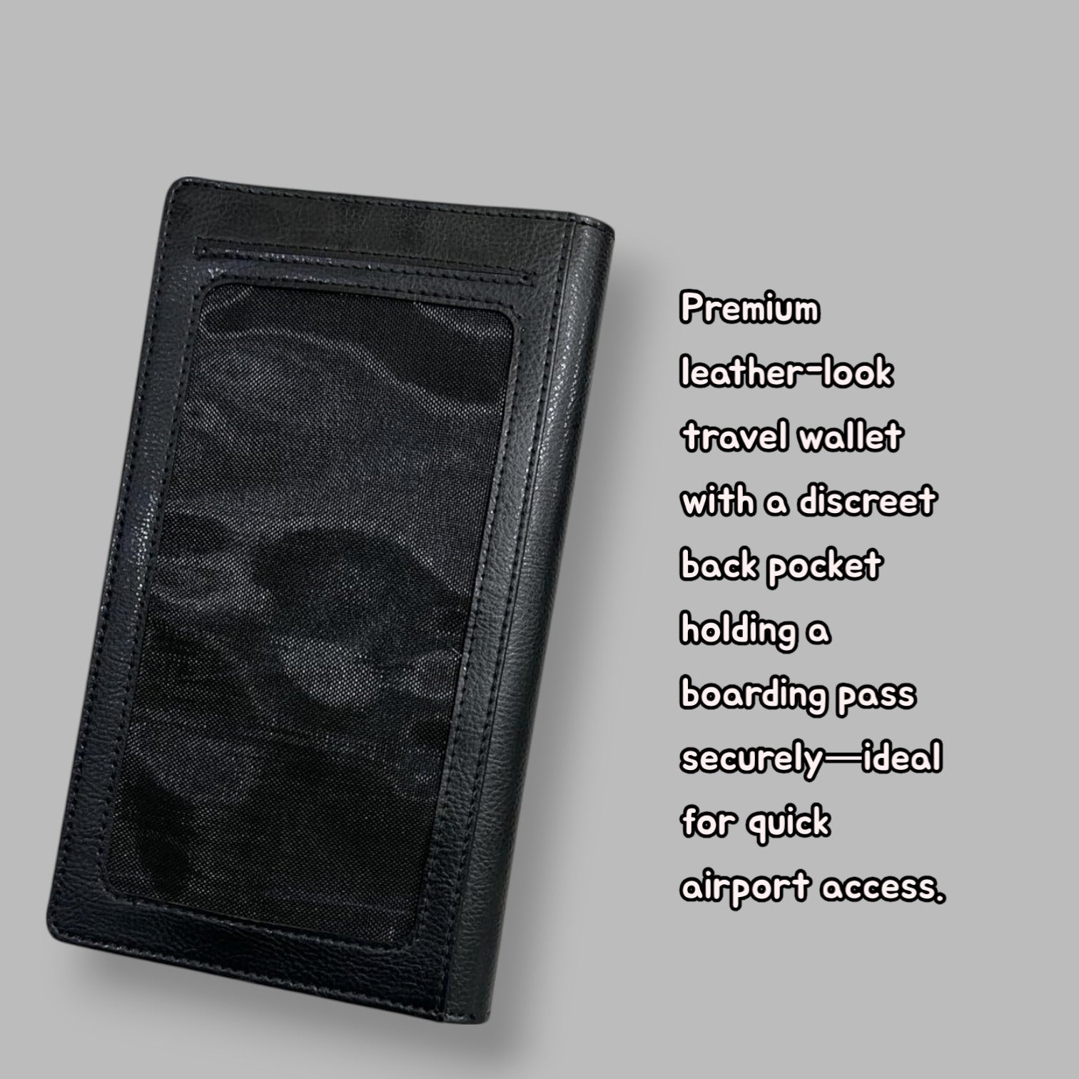 Pragya Premium Travel Wallet – Sleek Leather Look Organizer with Zipper Pocket for Currency, Card Slots, Coin Space, Travel Notebook, Hotel Room Key Holder & Box Packing